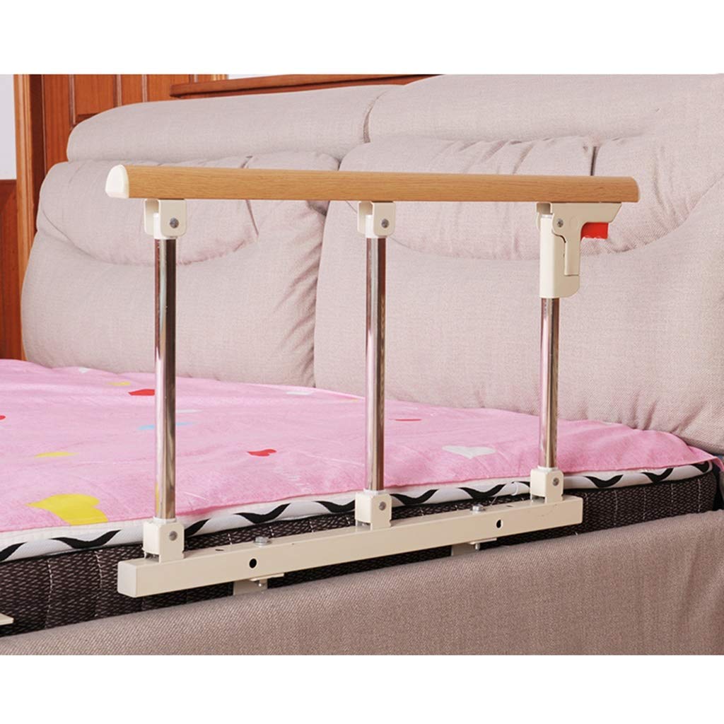 ZBBGTJK Foldable Bed Rail Safety Side Guard For Elderly Adult Guardrail Bedside Handrails Shatter-Resistant Railings (Color : Yellow, Size : 4cm)