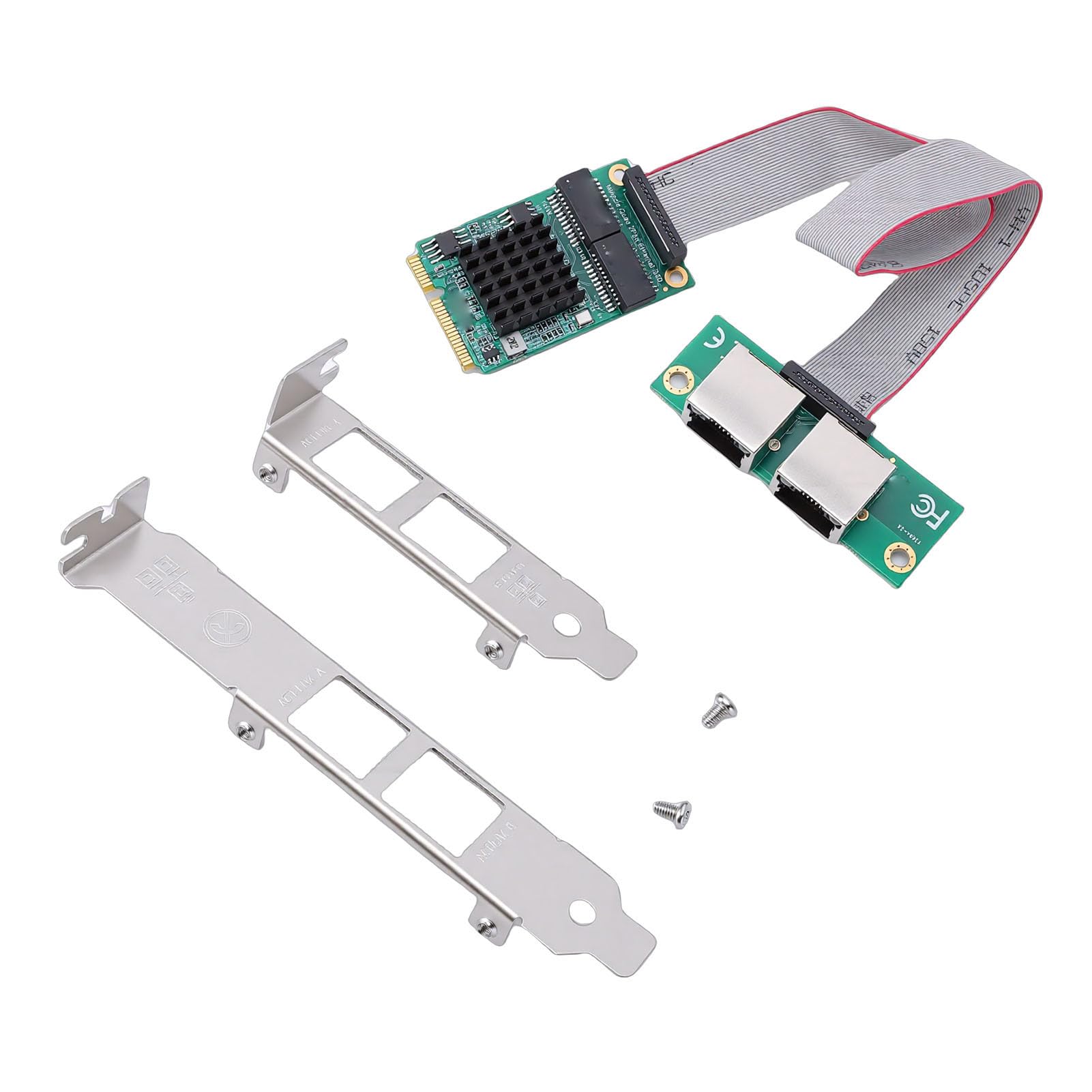 Adattatore RJ45 Mini PCIe Gigabit Ethernet a Doppia Porta per PC Industriale, Controller I350 della Scheda di Rete per Computer Desktop