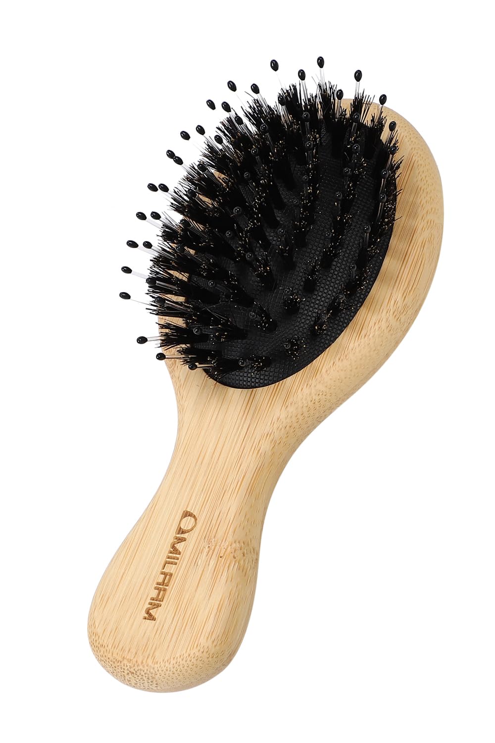 Amazon | MILAAM 「ミニヘアブラシ」天然豚毛 艶髪 サラサラ 癖毛対策
