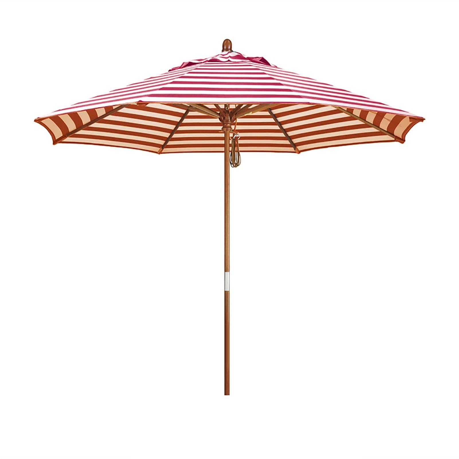 Parasol tarasowy w paski, wodoodporny, składany, ochrona przed promieniowaniem UV, do ogrodu, na balkon, plażę, na taras i podwórko