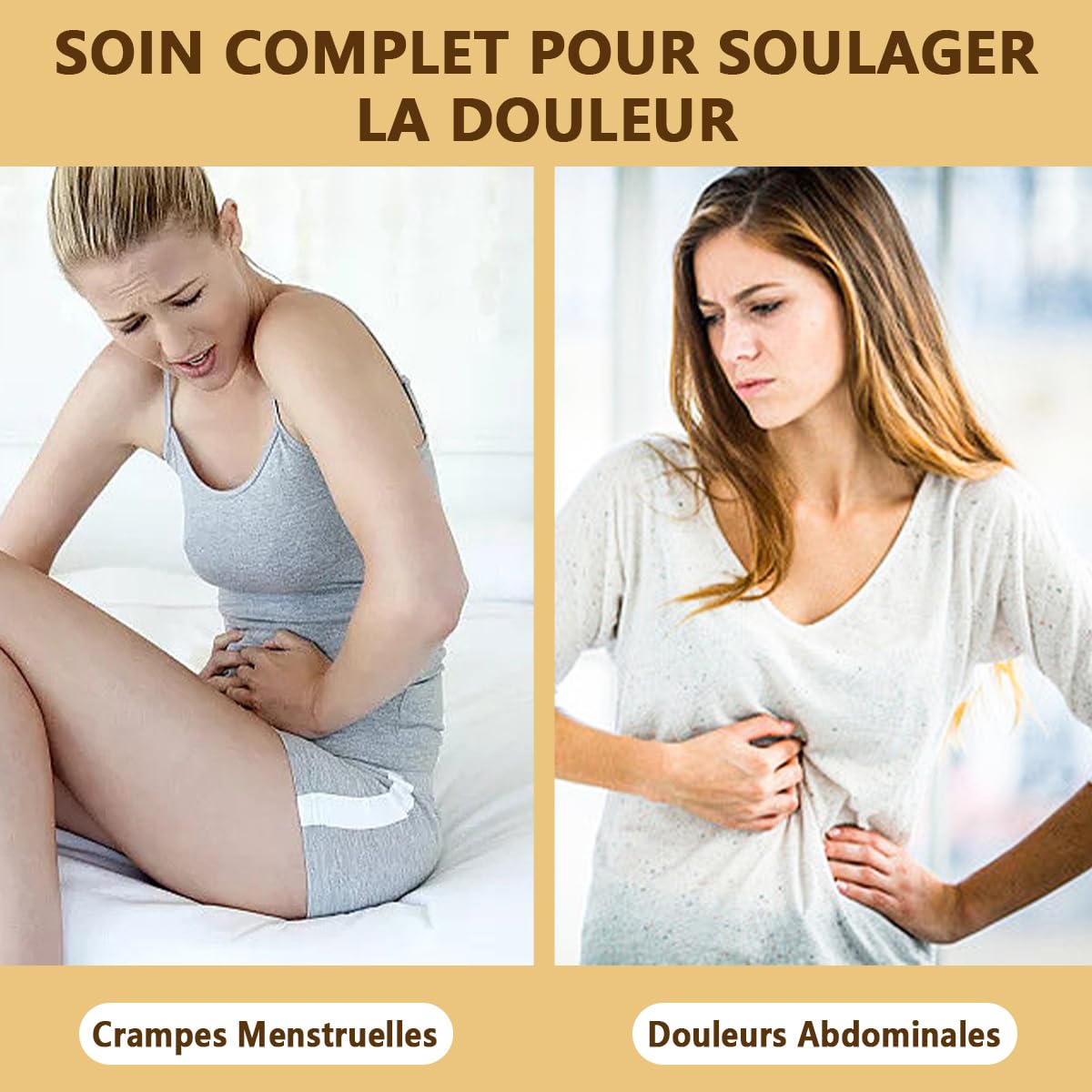Aroma Season Coussin Chauffant pour Douleurs Menstruelles, 3000mAh, Ceinture Chauffante sans Fil avec 3 Niveaux de Température, Ceinture Abdominale Réchauffante, Cadeau pour Femme et Fille (Noir)