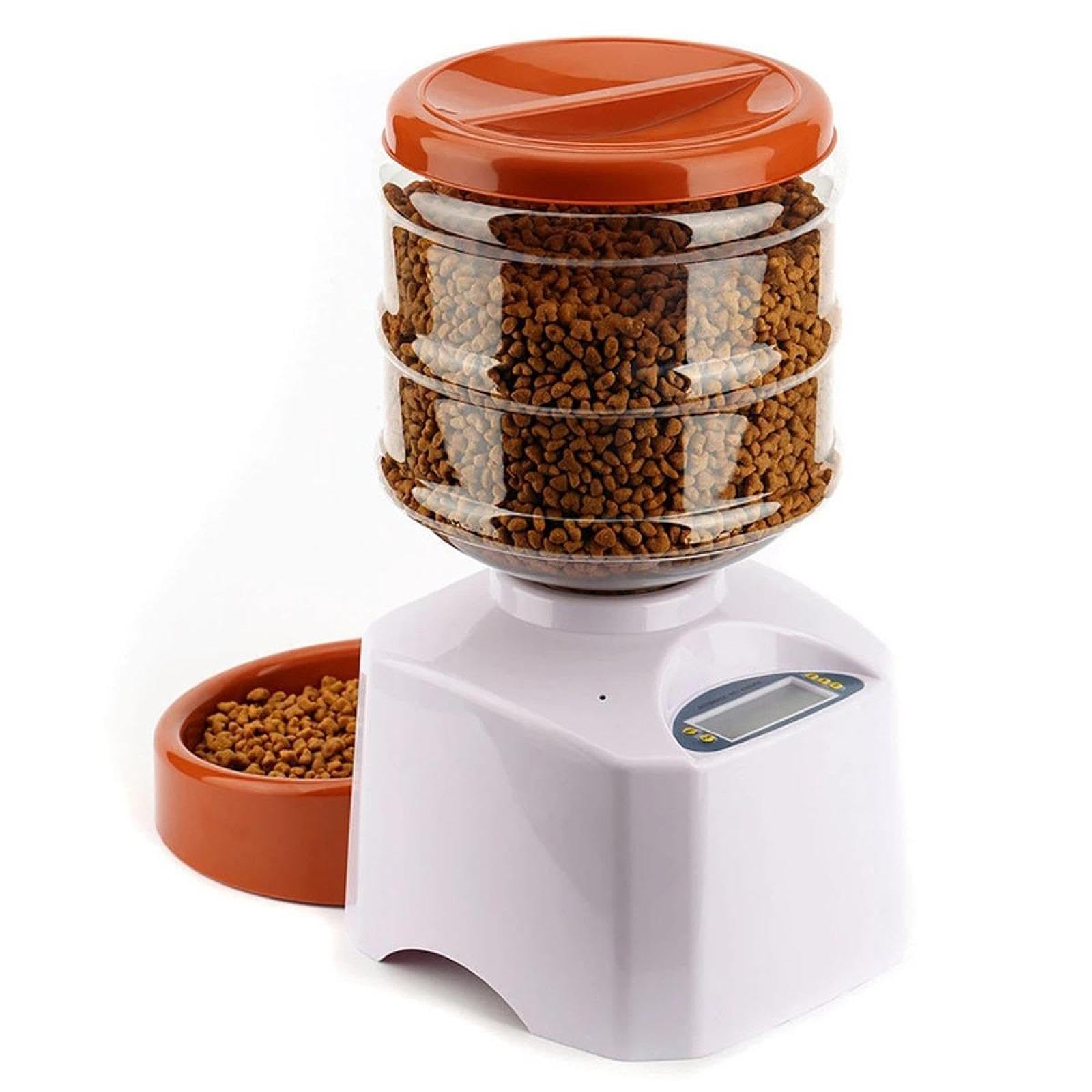 Distributore Automatico Cibo per Animali Mangiatoia Automatica Gatti Mangiatoia Automatica Cani Ciotola con Serbatoio 5.5L Programmazione Pasti
