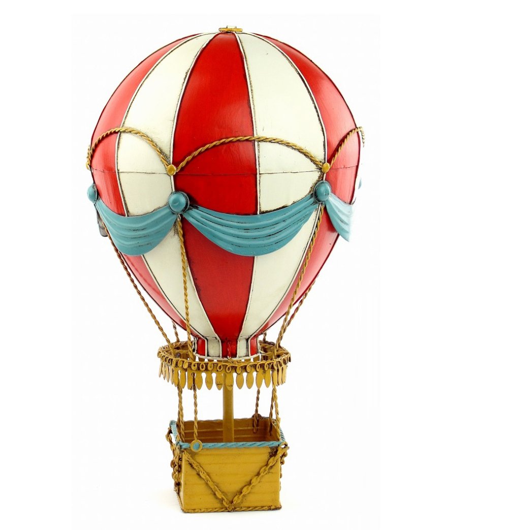 Vintage Eisen Modell Europäische Heißluftballon Ornamente Bar Hang Dekorationen Wohnaccessoires Geschenke,D