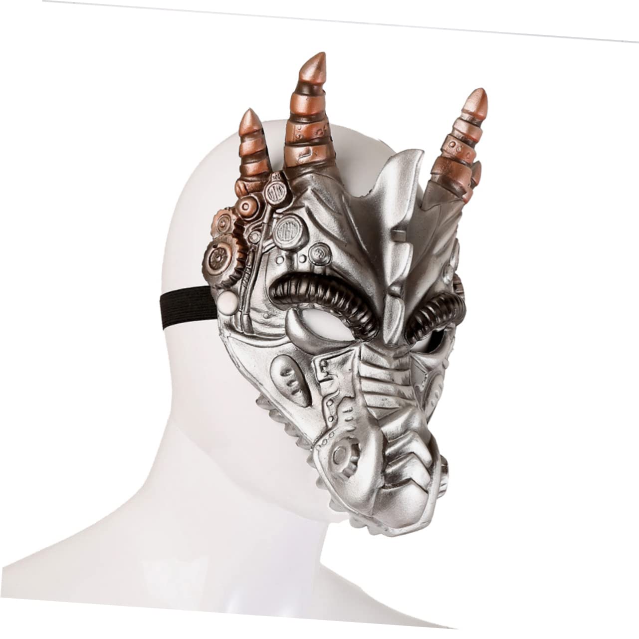 HANABASS 3 Maschera PU Stereoscopica per Costume Halloween e Feste Mascherate Accessorio Cosplay Unisex Vestibilità e Design Accattivante