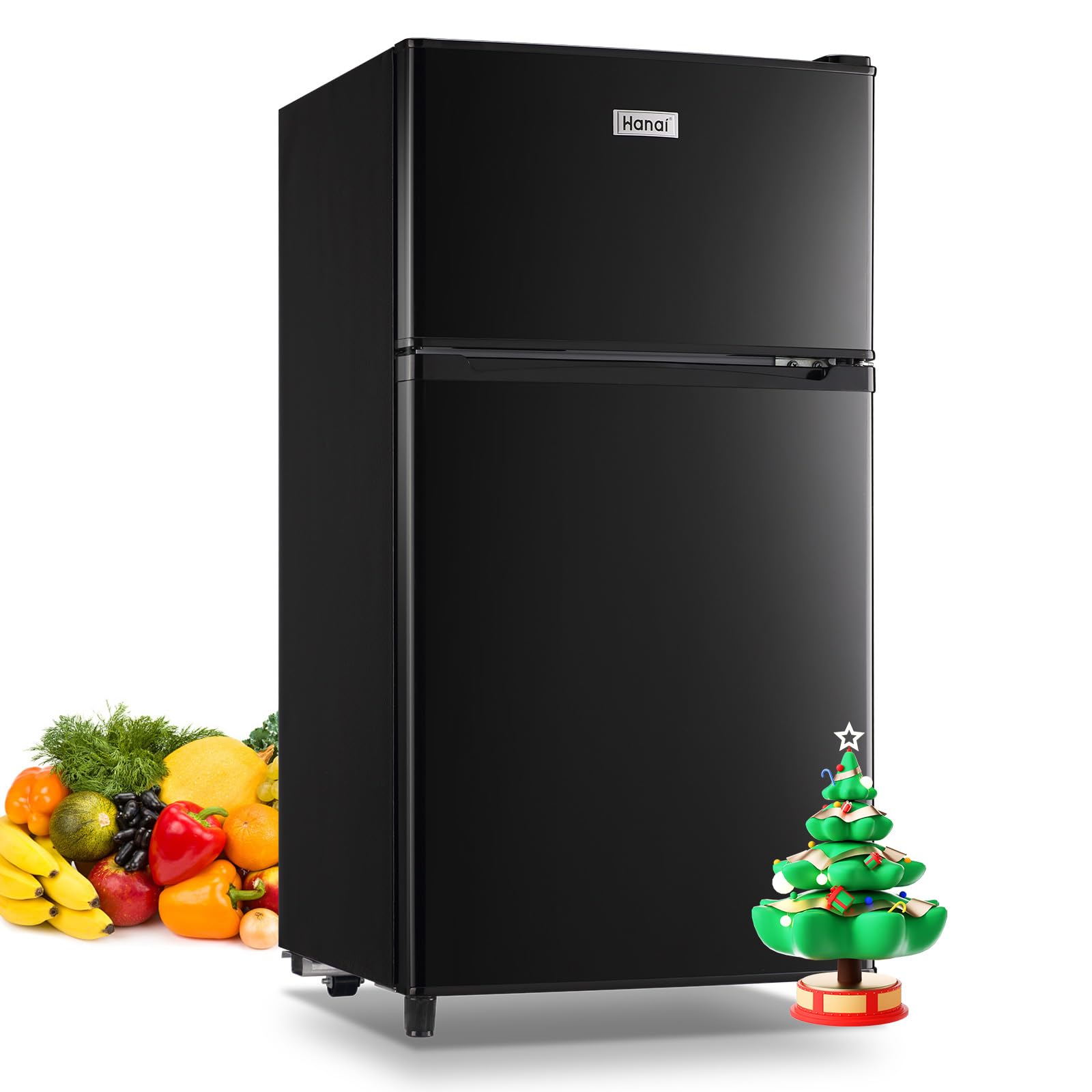 Amazon.com: WANAI Compact Refrigerator 3.5 Cu.Ft, 2 Door Design