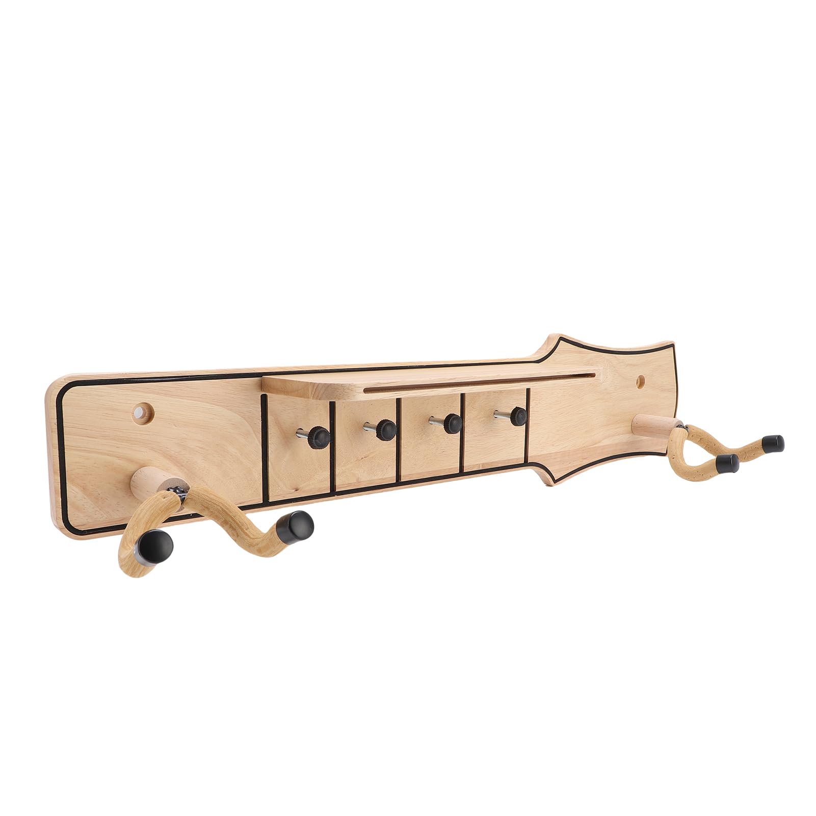 Soporte de Pared para Guitarra con Gancho Giratorio, Elegante Colgador de Guitarra de Madera de Pino para Decoración del Hogar, Estudio y Oficina