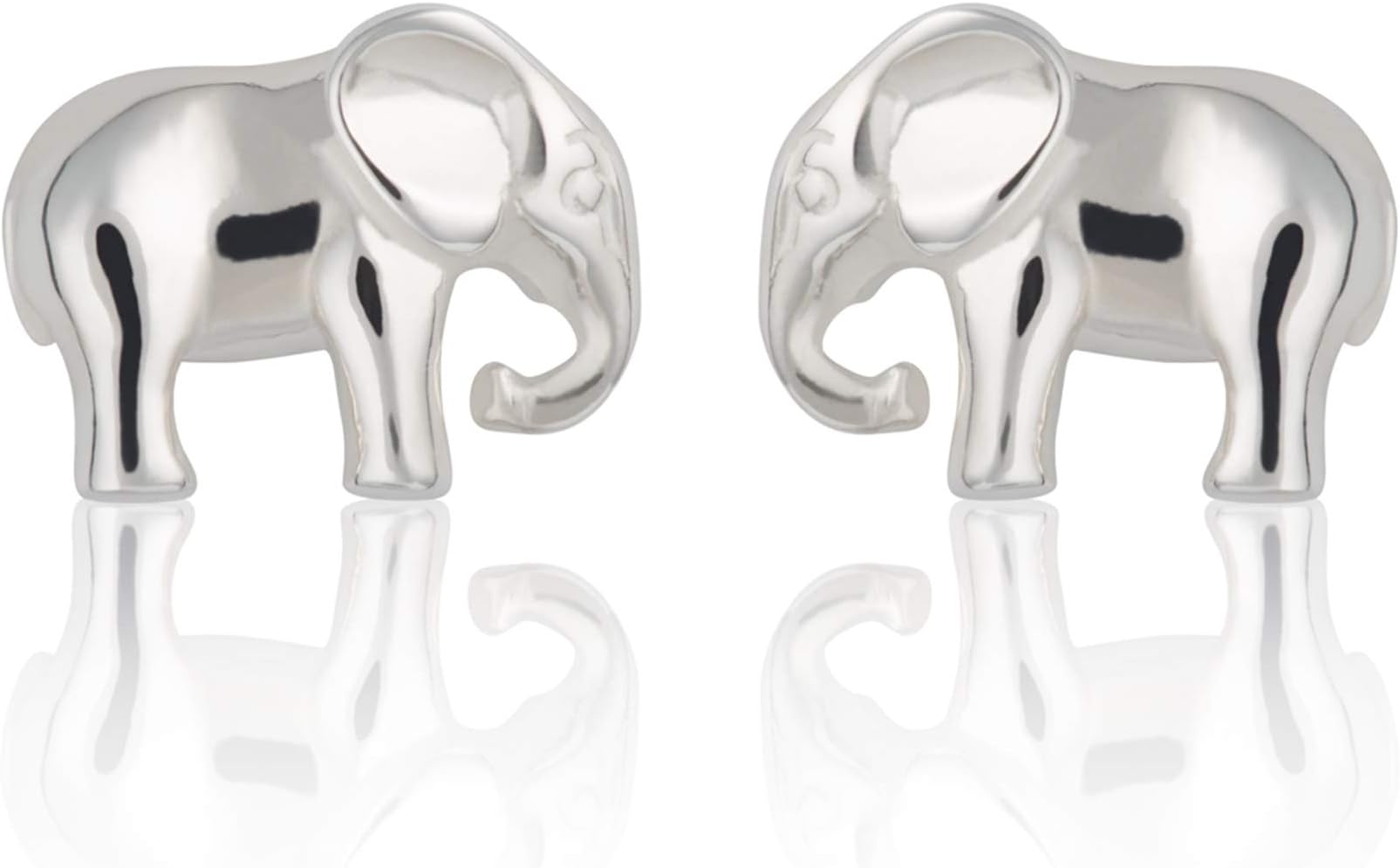 Lily Charmed925 Sterling Silver Elephant Stud Earrings