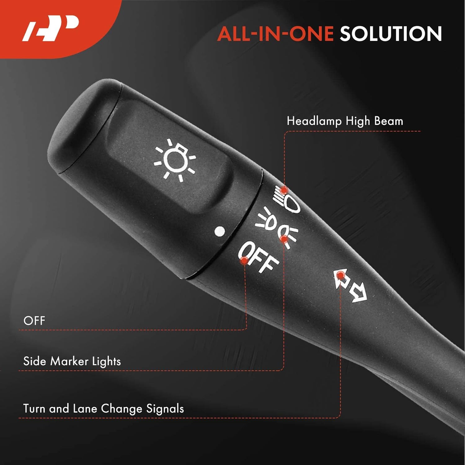 A-Premium Multifunction Switch Turn Signal Switch, Headlamp Beam Side Marker Light Switch, Compatible with 2001-2005 Chrysler Sebring, Dodge Stratus, Mitsubishi Eclipse & 1999-2004 Mitsubishi Galant