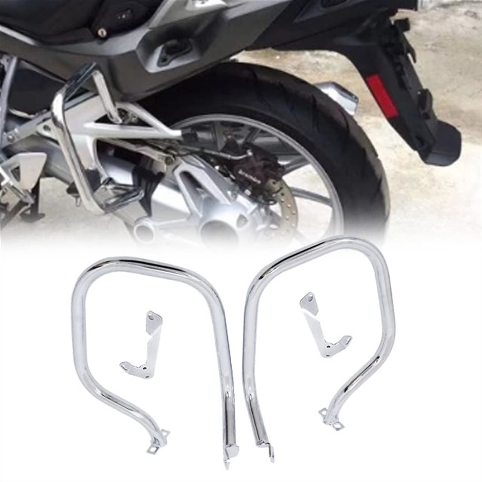 Crash bar arrière BMW R1200RT (2014-2020) protection de réservoir noire