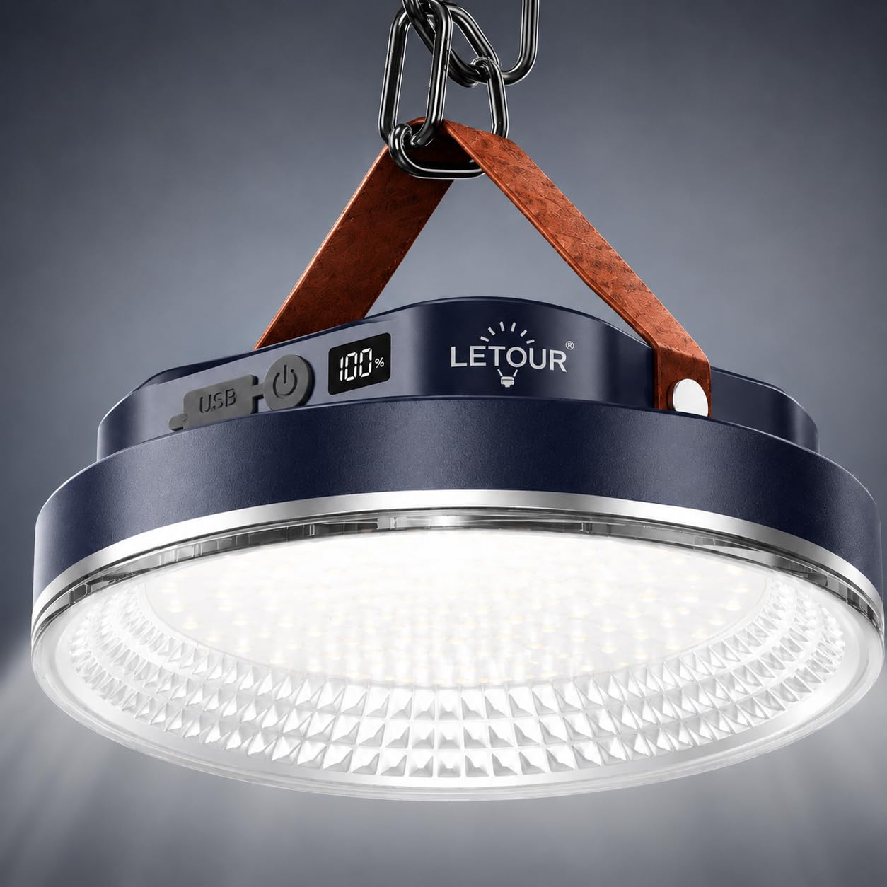LETOUR Camping Lantern Rechargeable 2000LM Camping Lights for Tent 5200mAh Solar Ultra Bright LED with 4 Modes & Magnetic IPX5 Waterproof Lantern for Power Outages, Hiking, Emergency-picture-14