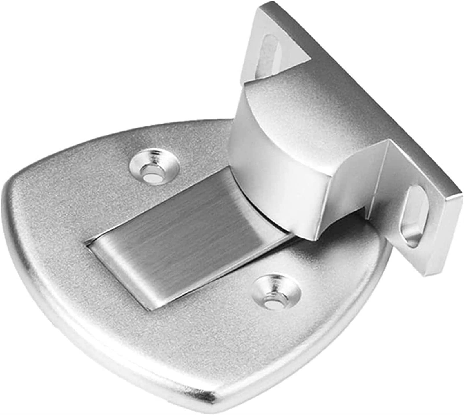 Nvsfzgiyg One Color Door Stop Stopper Space Aluminum Invisible, Magnetic Anti-Collision Ground Installation Adjustable Height, For Bathroom Kitchen