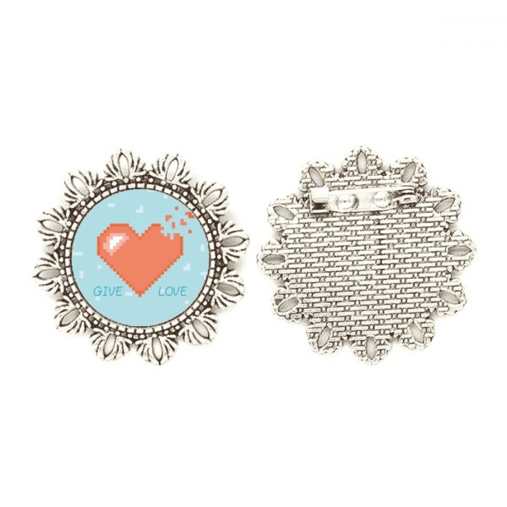 Broche de plata Disappear Heart corazón medium de alta joyería 4