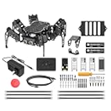 18DOF Hexapod Robot for Arduino Programming, Spider Walking Crawling Self-Balancing AI Vision Voice Control Obstacle Avoidance, STEM Education Open Source Robot with Tutorials, miniHexa Advanced Kit