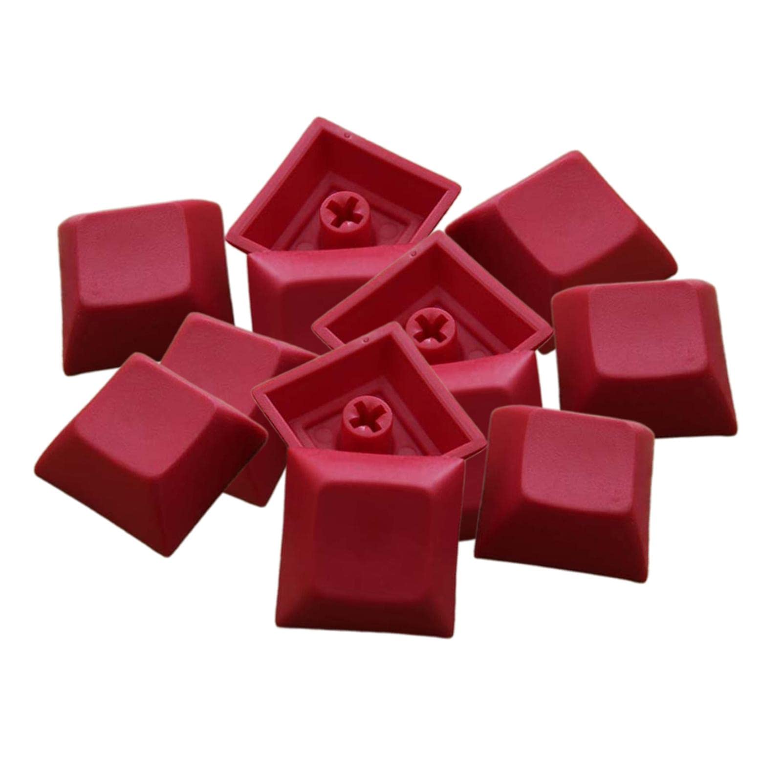 12Pcs PBT DSA Keycaps Blank for MX Switches Mechanical Keyboard Red-image-44