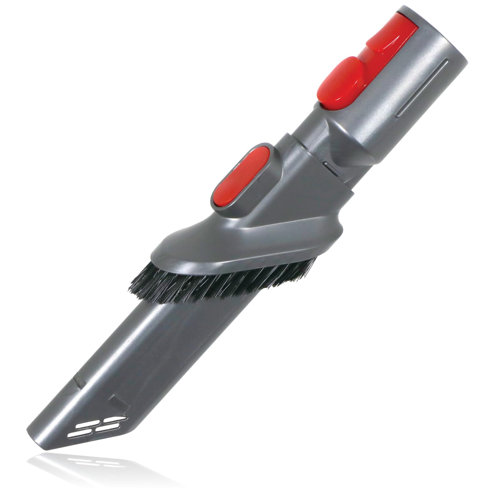 Spares2go Nickel Grey Short Crevice Tool Brush For Dyson V7 V8 V10 V11 V12 V15 Sv10 Sv11 Sv12 Sv14 Sv15 Sv16 Sv17 Vacuum Cleaner