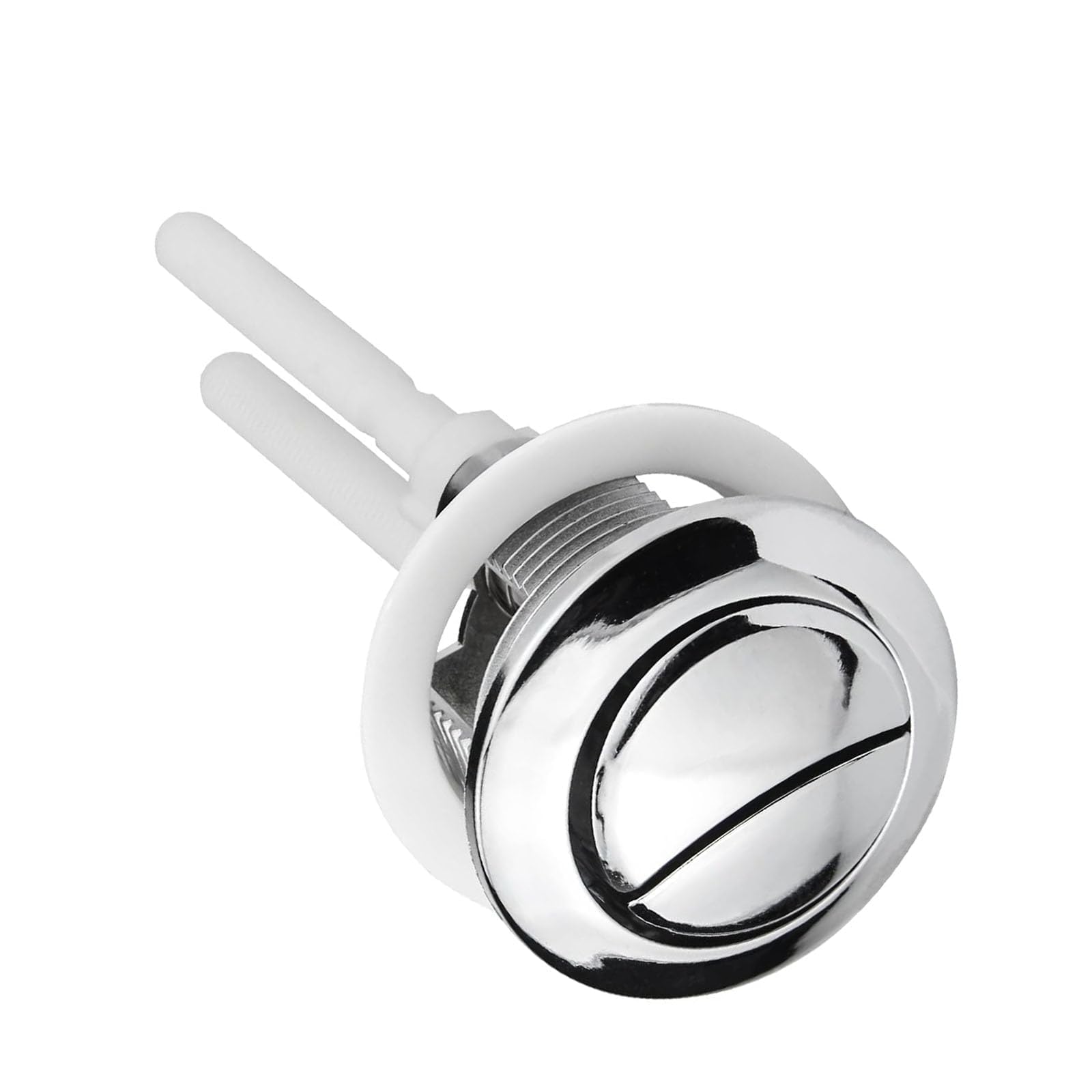 Toilet Push Button Flush Replacement, Dual Flush Toilet Push Button Round Head Toilet Flush Button Replacement Accessories for Bathroom Toilet Water Tank Repair