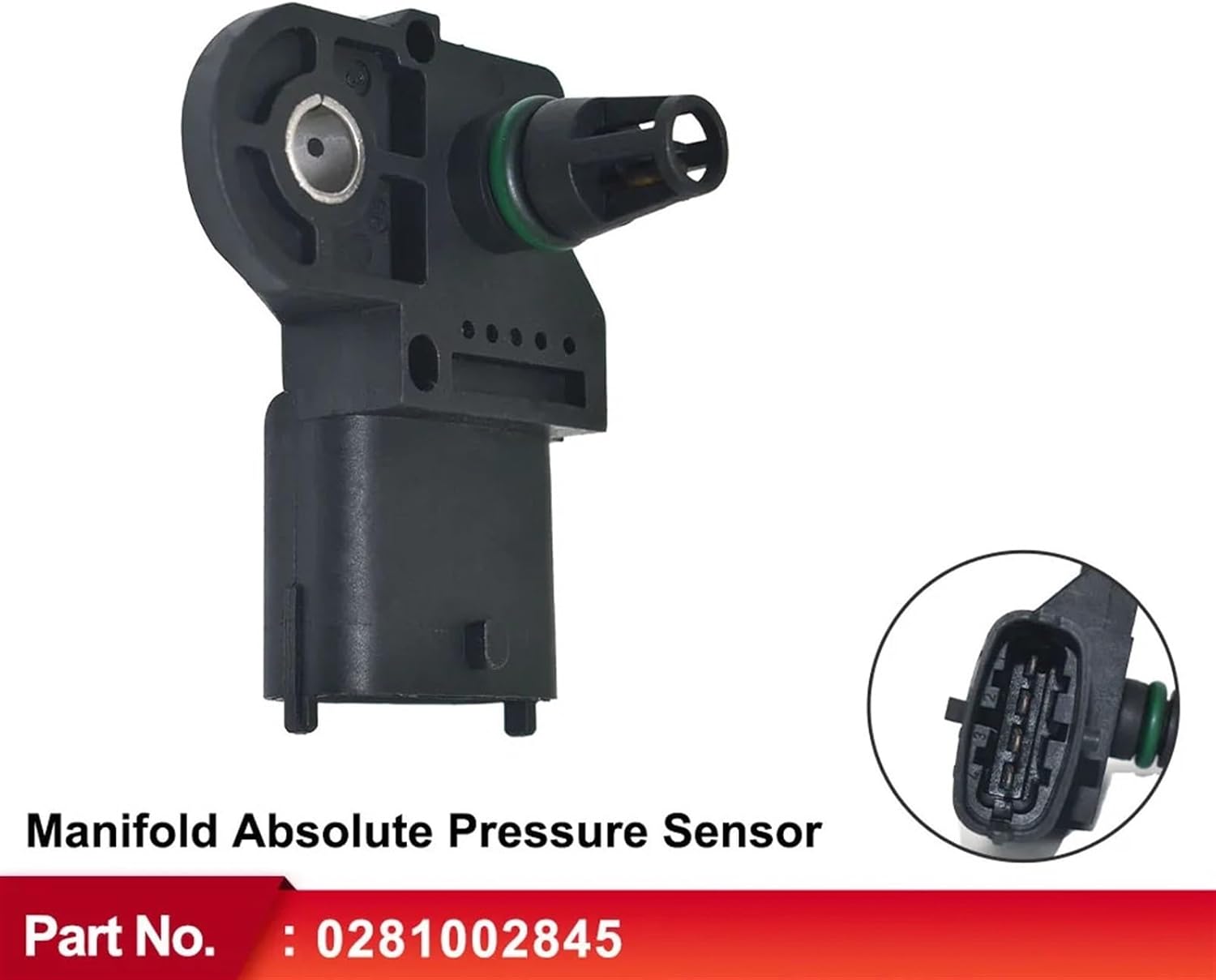Manifold Absolute Pressure Sensor 0281002845 Compatible With Opel Signum Vectra, Saab, Alfa Romeo, Fiat Croma Doblo Ducato