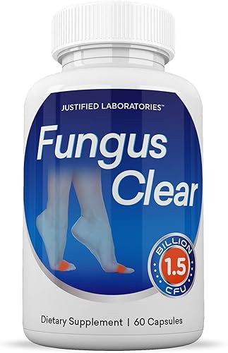 Miniatura 3 de Justified Laboratories Paquete de 3 pastillas transparentes para hongos de 1.5 mil millones de UFC, probióticos que apoyan las uñas transparentes