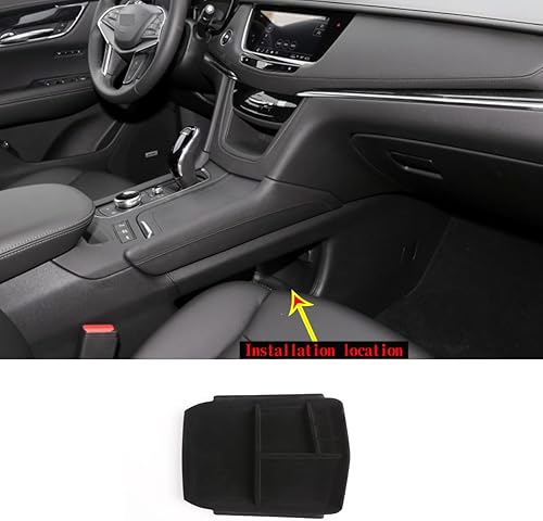 Miniatura 3 de Moittellc Caja de almacenamiento para consola central compatible con Cadillac XT5 2016-2023XT6 2020-2023, organizador de bandeja de almacenamiento