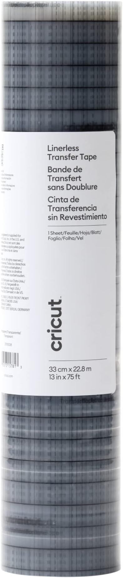 Cricut Bande de transfert sans doublure | 33cm x 22,9m (13" x 75ft)