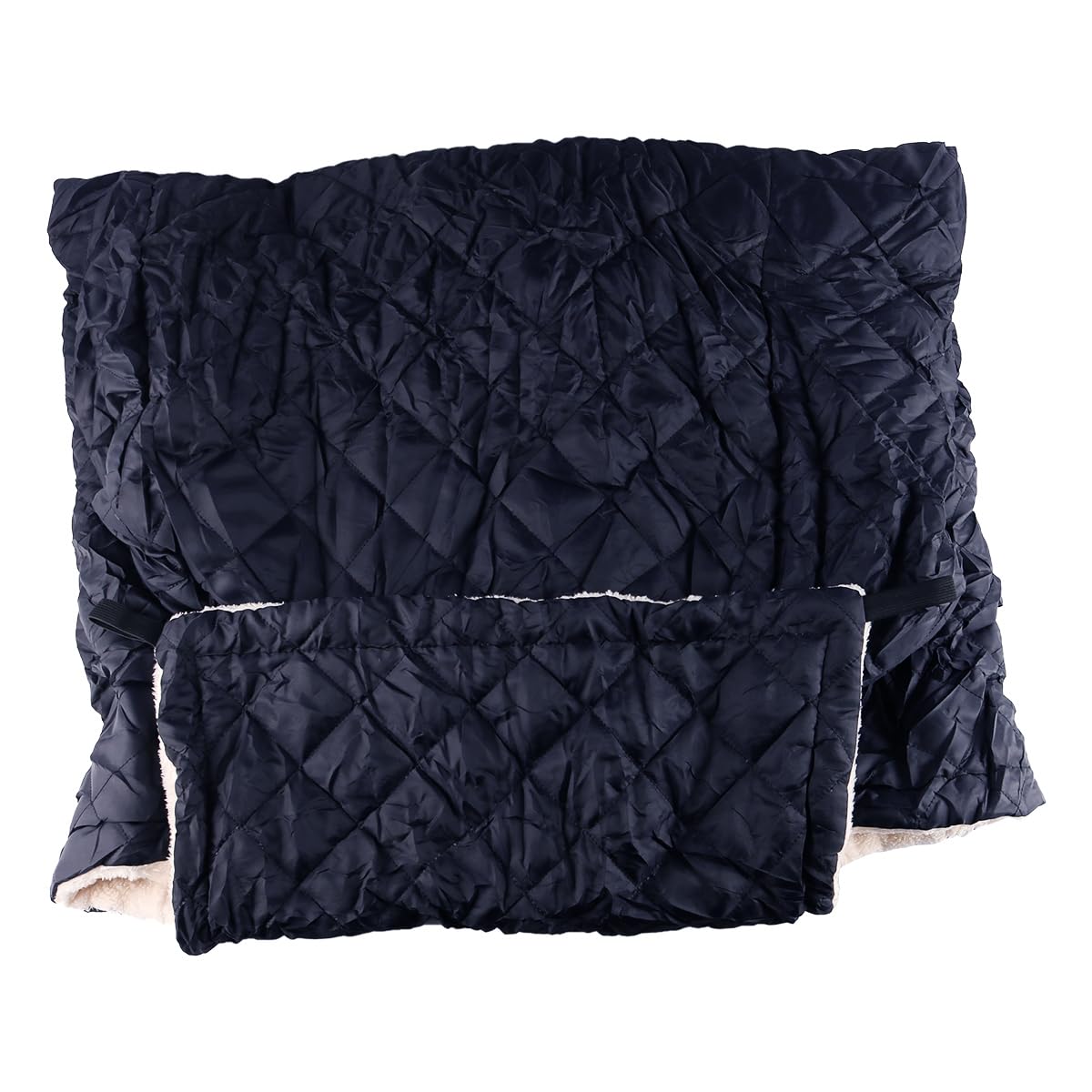 Coperta per Sedia a rotelle Borsa da infilare per utenti di Sedia a rotelle Coperta Avvolgente in Pile Caldo e Spesso con Tasca Interna Foderata Coprigambe Antipioggia Nero