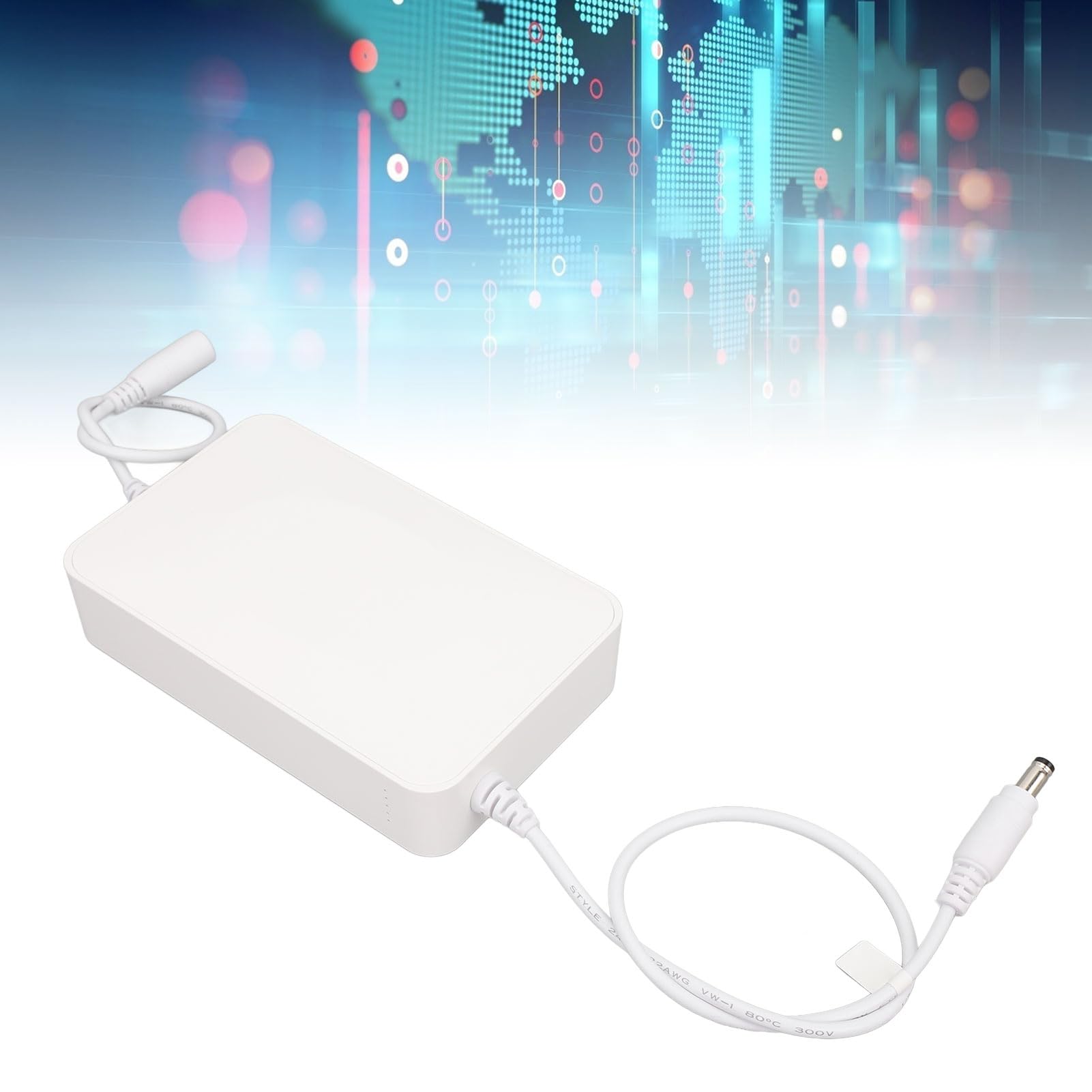 Mini Batterie de Secours UPS, 4400 MAh 12 W, Alimentation sans Interruption avec Sortie DC 12 V 1 A, Petite Batterie de Secours au Lithium-ION d'urgence pour Routeurs, Modem
