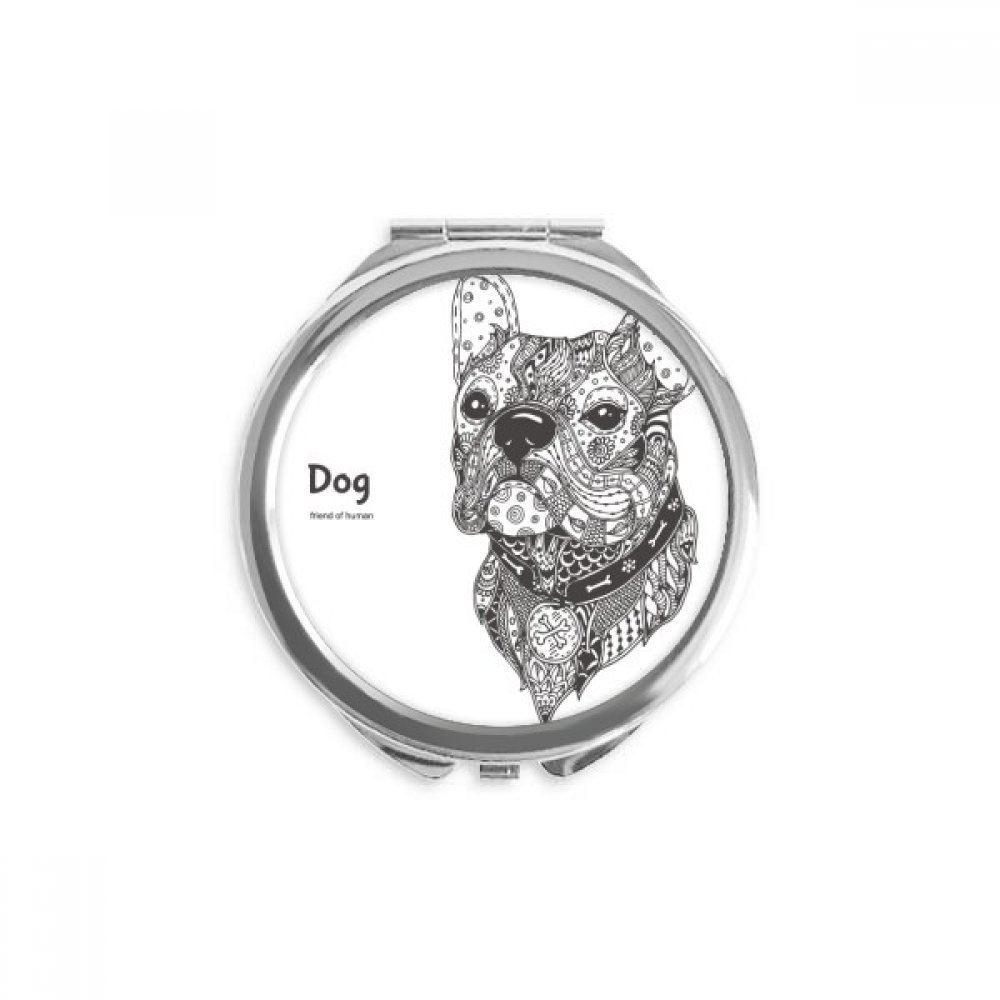 Miroir portable maquillage chien résistant pour retouche rapide - 5