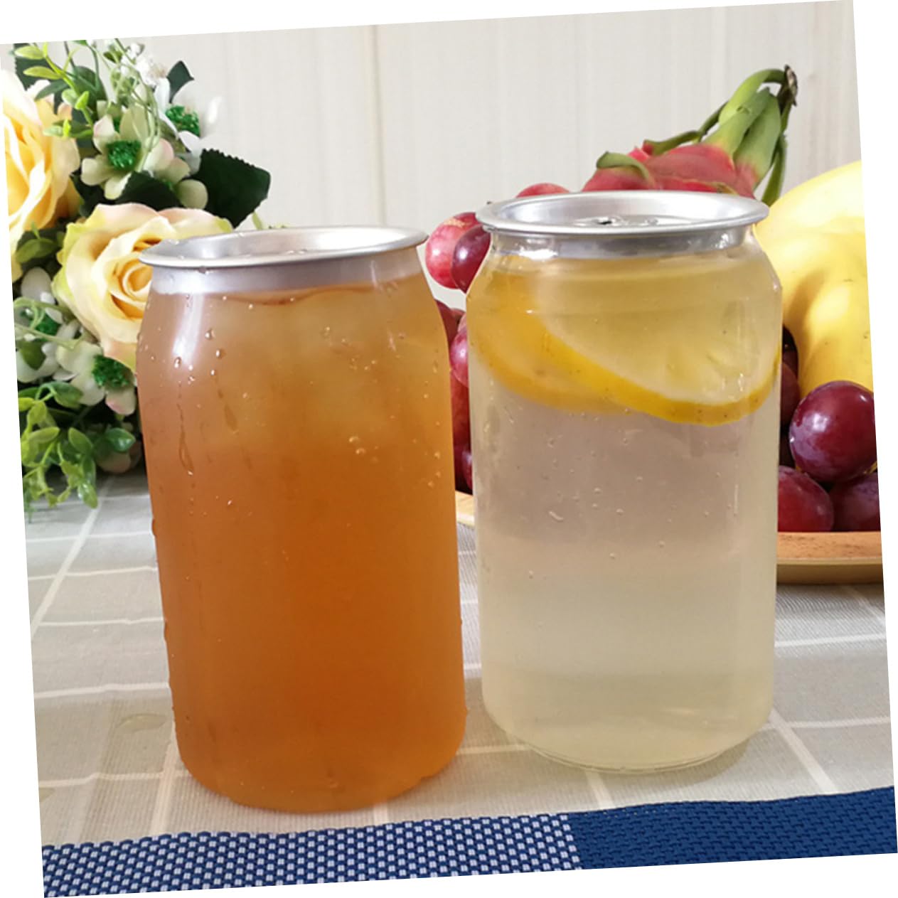 HOLIDYOYO 10 Pcs 330ml Pet Bottles Pull Lids Snack Bottles for Dessert Storage Food Packing