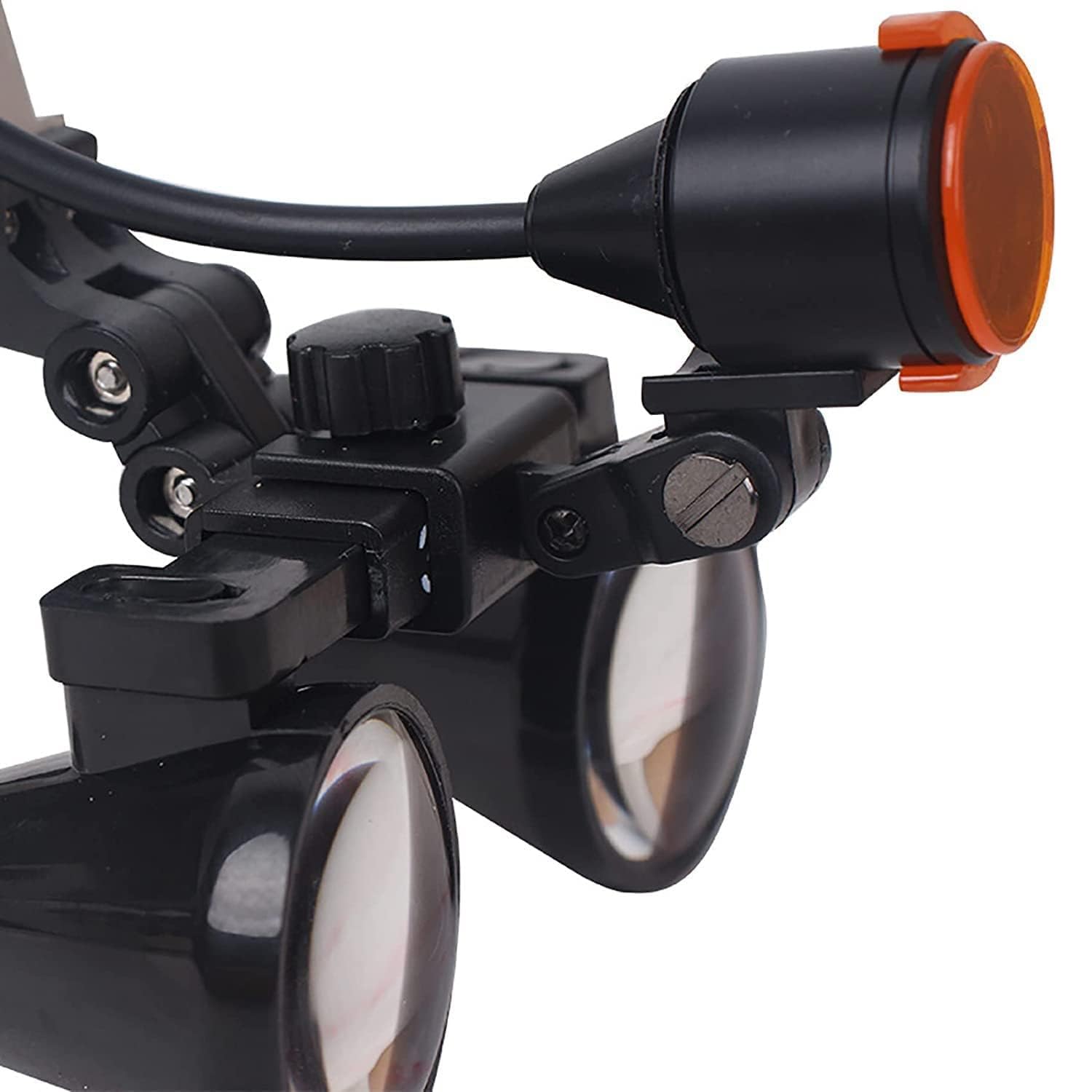 Orale Zahnärztliche Lupenbrille, 2,5X / 3,5X Chirurgische Fernglaslupen, Mit LED-Licht Und Filter, 350-480mm Arbeitsabstand, Für Medizinische HNO-Untersuchungschirurgie