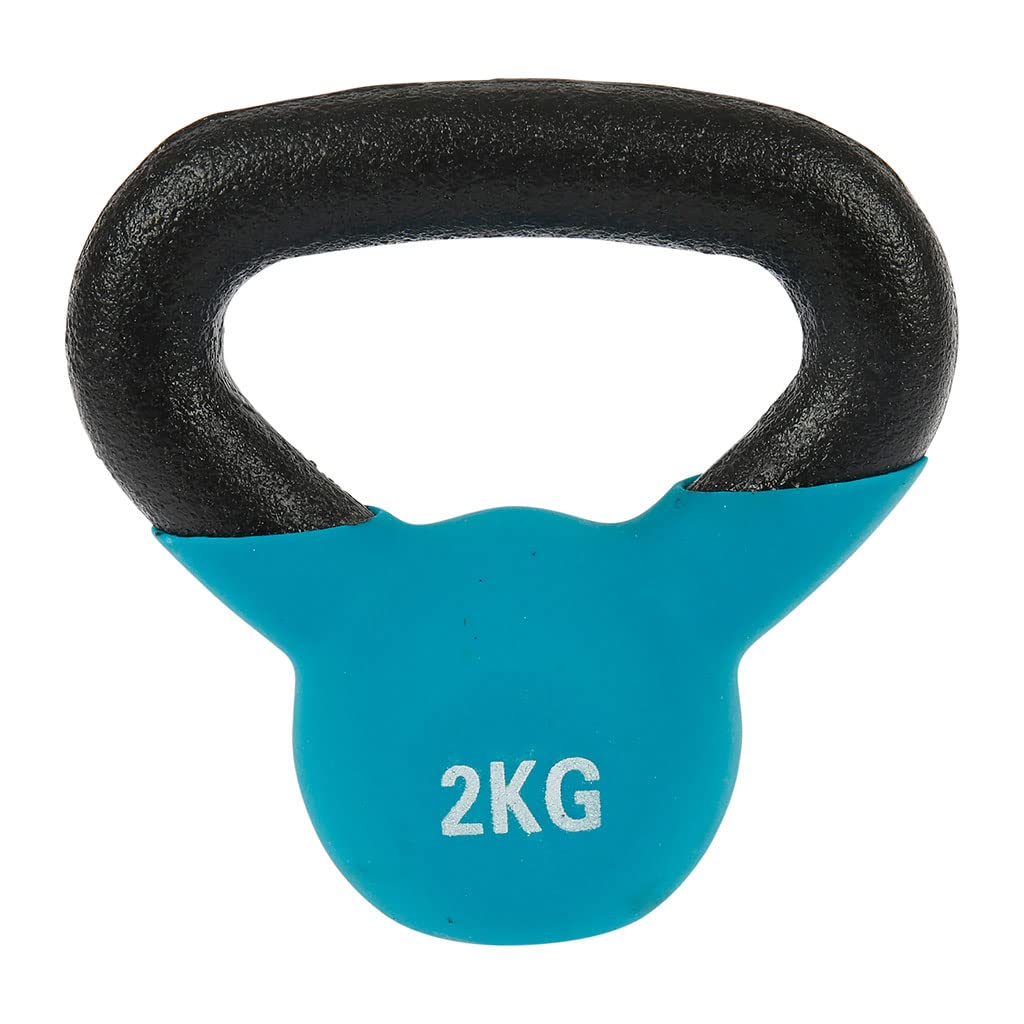 UPFIT - Hantle 2kg, kettlebell - Przez jednostkę - Łatwy i wygodny uchwyt - Kształt zaprojektowany tak, aby móc wykonywać różne uniwersalne ćwiczenia - Wykonane z żeliwa dla niezawodnej wytrzymałości