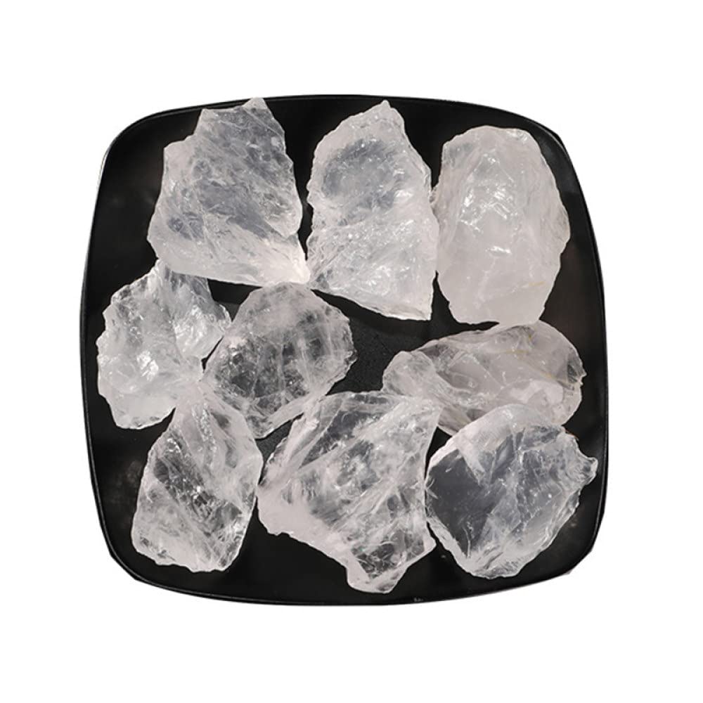 Quartz blanc cristal brut naturel : pierres de décoration aquarium et bassin 100g