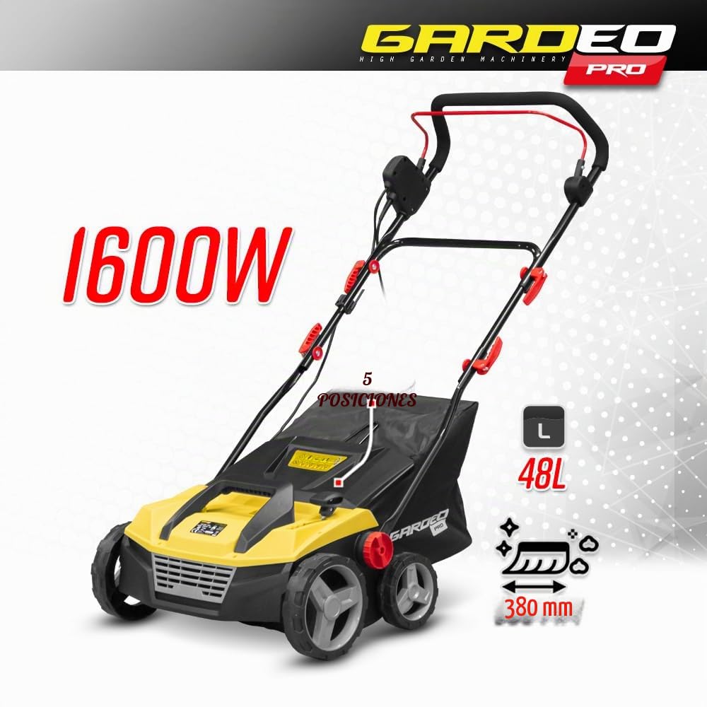 Barredora para césped sintético 1600 W - 38 cm