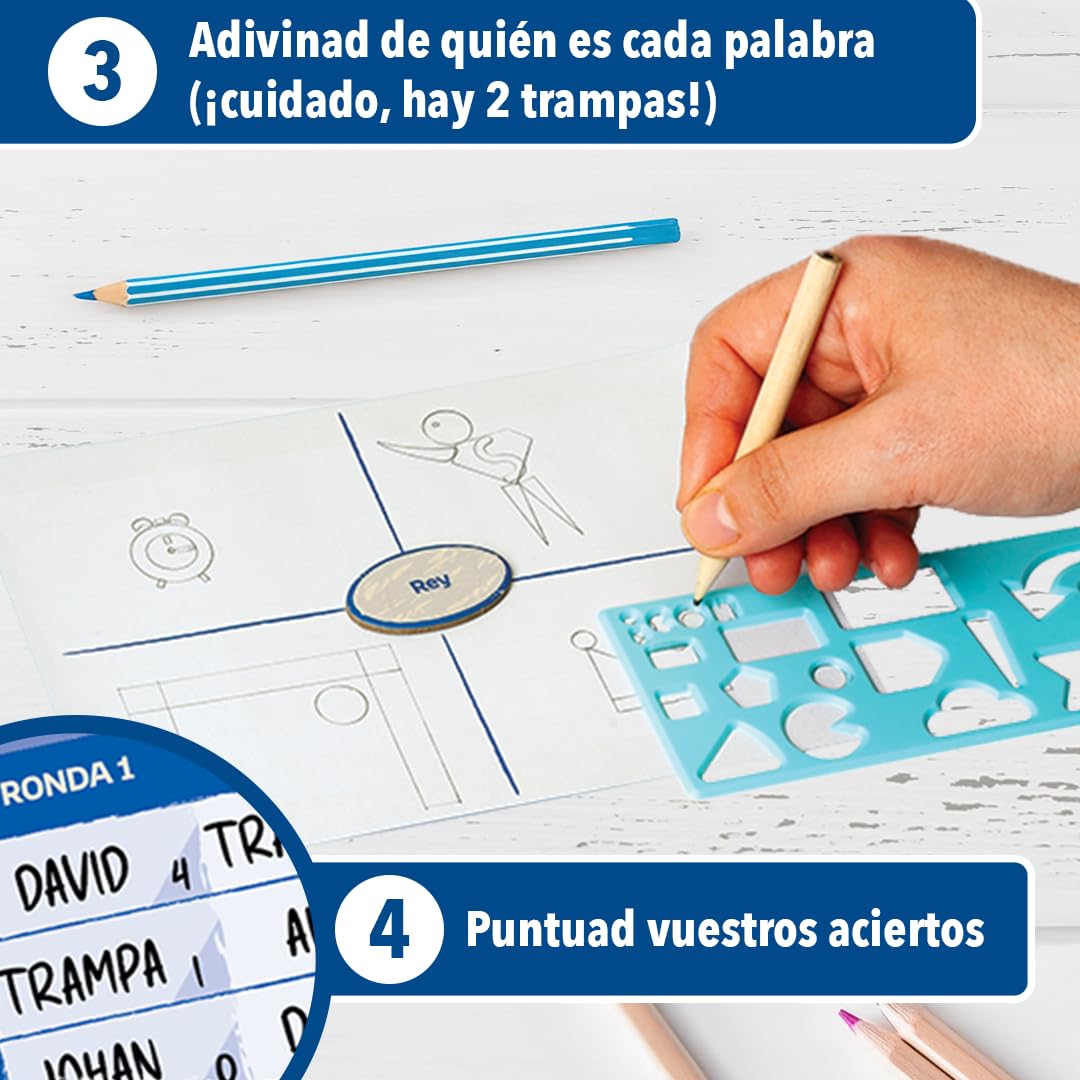MAGICBOX Icon - Juego de Mesa de Dibujo | Party Game para Jugar con Amigos y Familia - De 2 a 6 Jugadores | Diversión y Risas Aseguradas | A Partir de 10 años