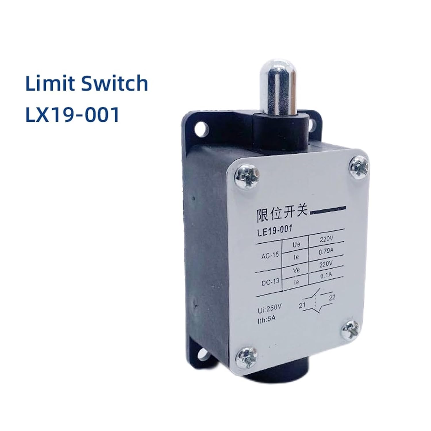LX19-001 Limit Stroke Switches 1NO 1NC 500V/5A 2pcs