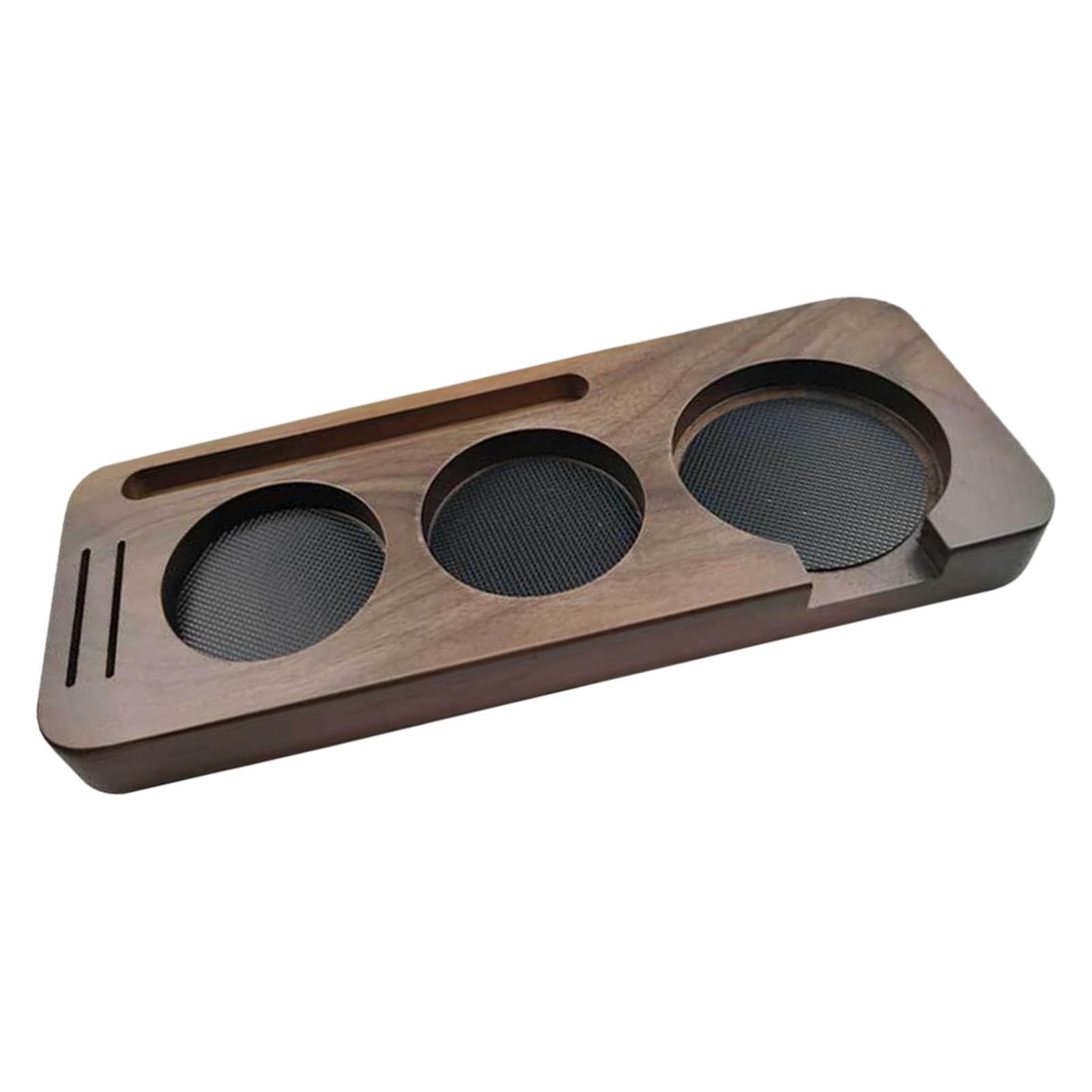 Hsioluted Sturdy and Compact 51mm Wood Tamper Holders Offering Stable Natural Aesthetic Tamper Stand Accessory