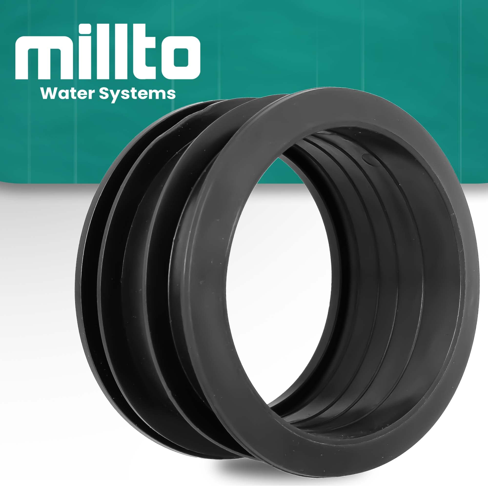 Millto™ Gutter Drain Pipe Reducer 90/110 Rubber Hose Connector Gutter Fitting Adapter Rainwater System Joiner Coupler - Image 2