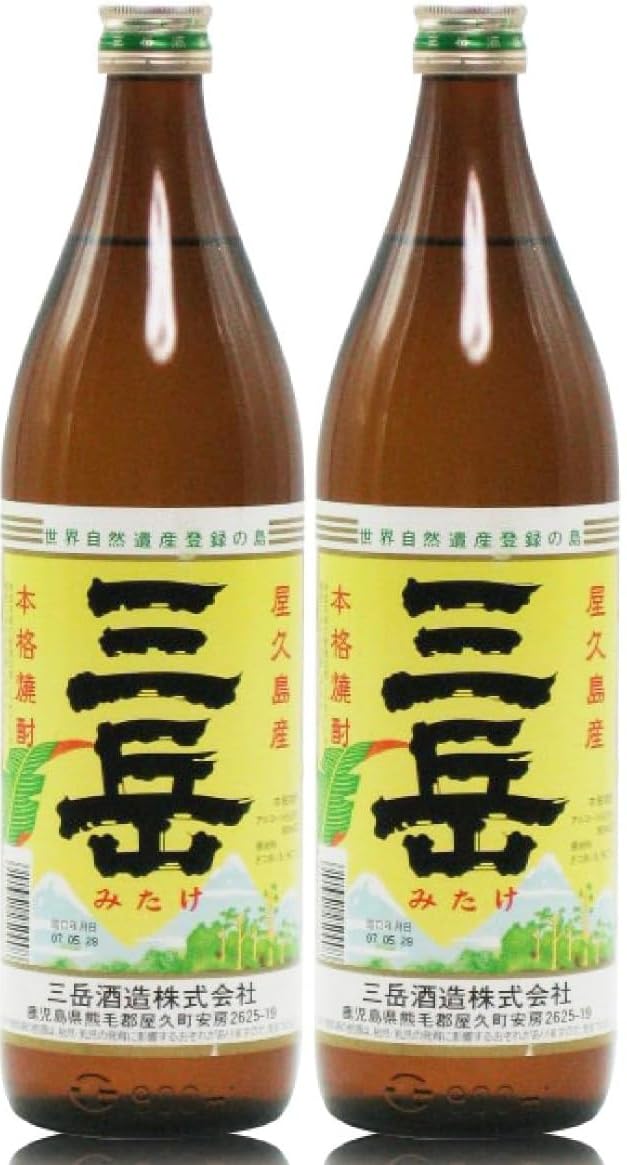 Amazon.co.jp: 三岳酒造 三岳 芋 25度 瓶 900ml ×2本セット : 食品