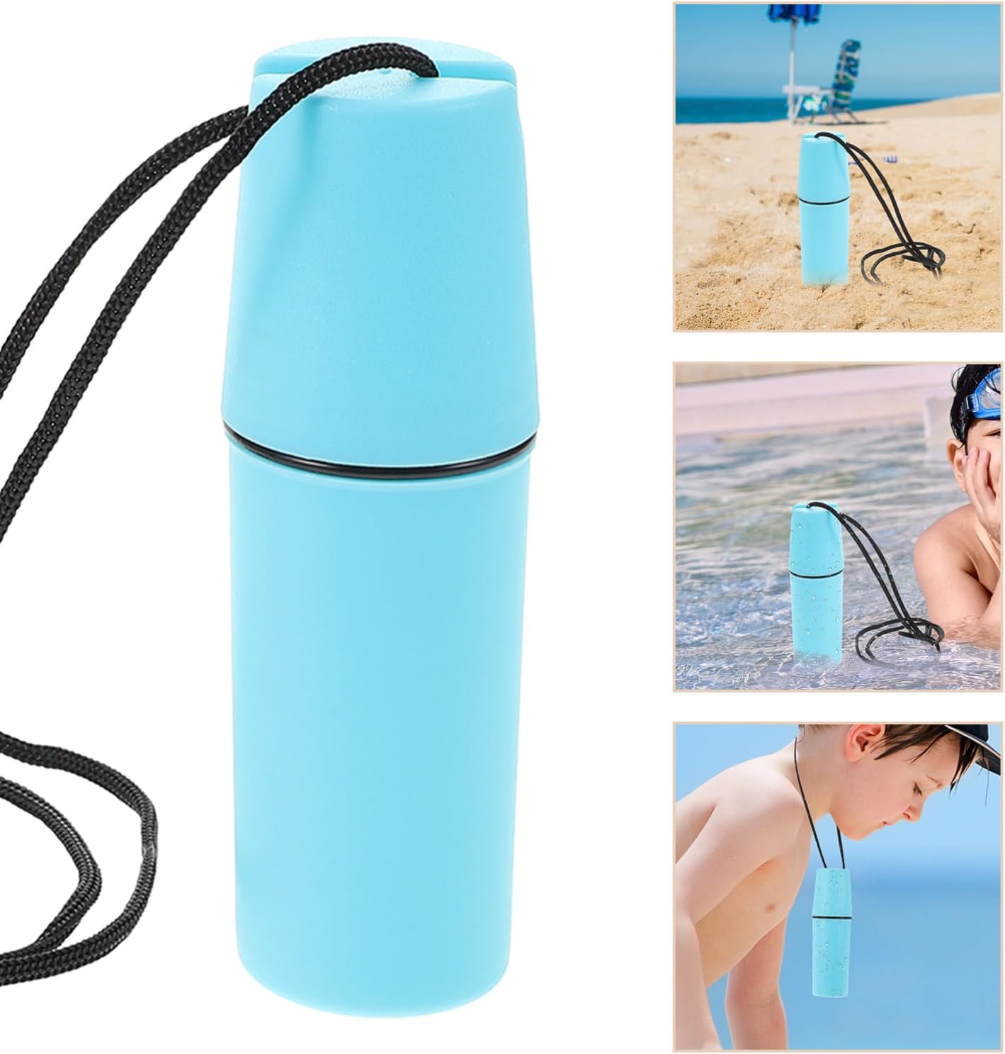 Toddmomy 2pcs Jar Coin Storage Dry Storage Container Lock for Beach Kayak Diving