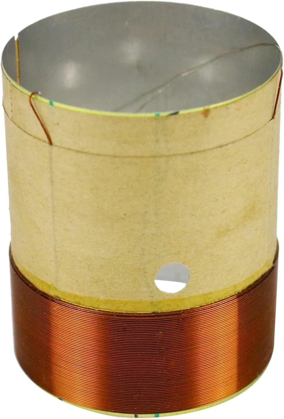32mm Woofer Coil Woofer Speaker Repair Parts 8OHM White Aluminum Copper Wire with Sound Hole Two Layer 2pcs