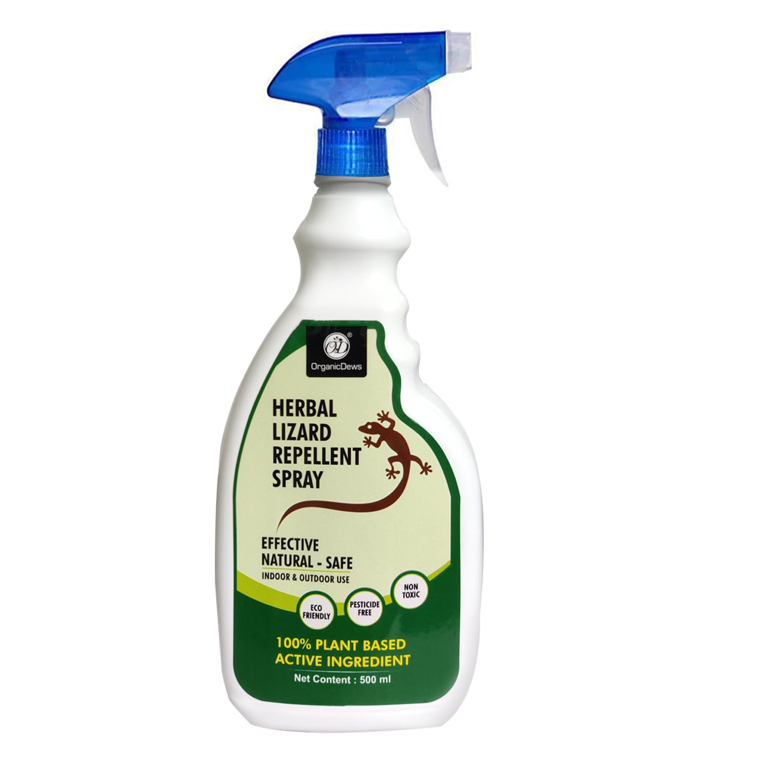 Herbal Lizard Repellent Spray (500 ml) - Powerful Repellent Formulation with Peppermint oil and other Essential oil - Ready to Use - 500 ml