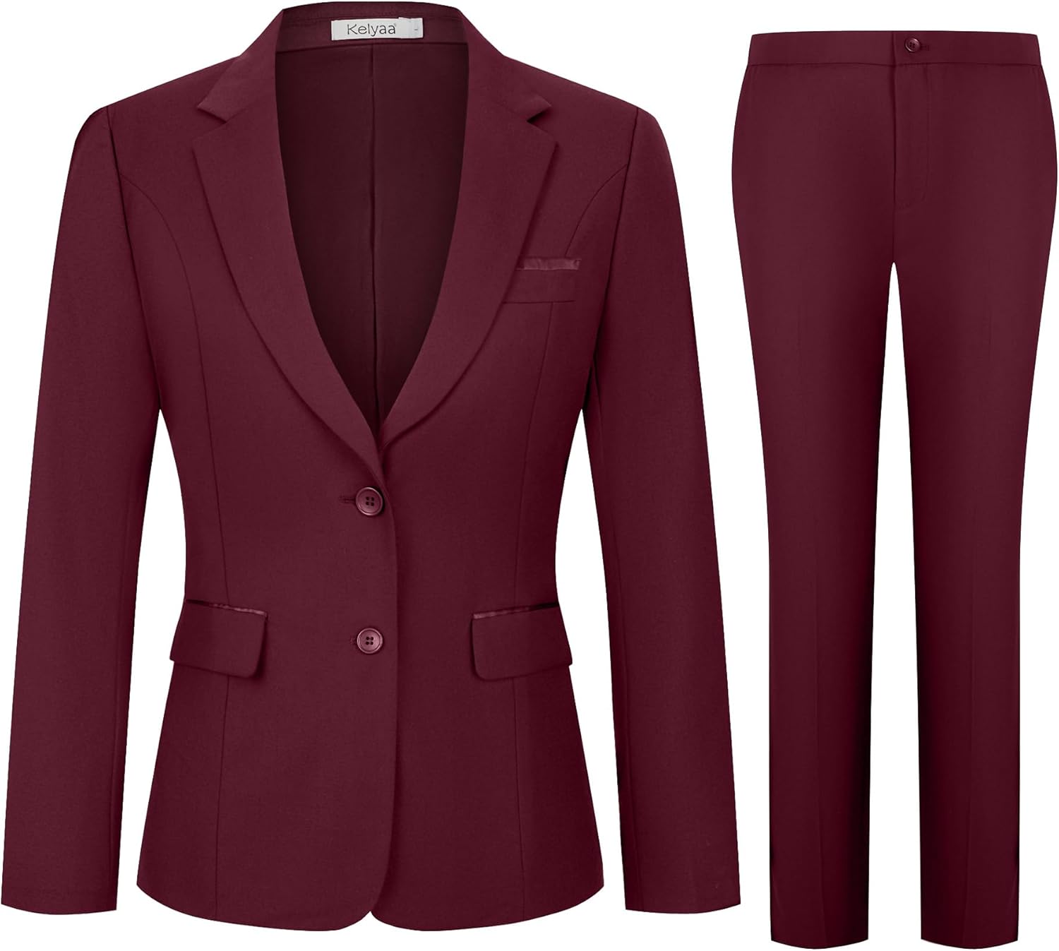 Women's 2 Piece Suit Lady 2 Button Business Work Office Slim Fit Blazer Jacket Pant...