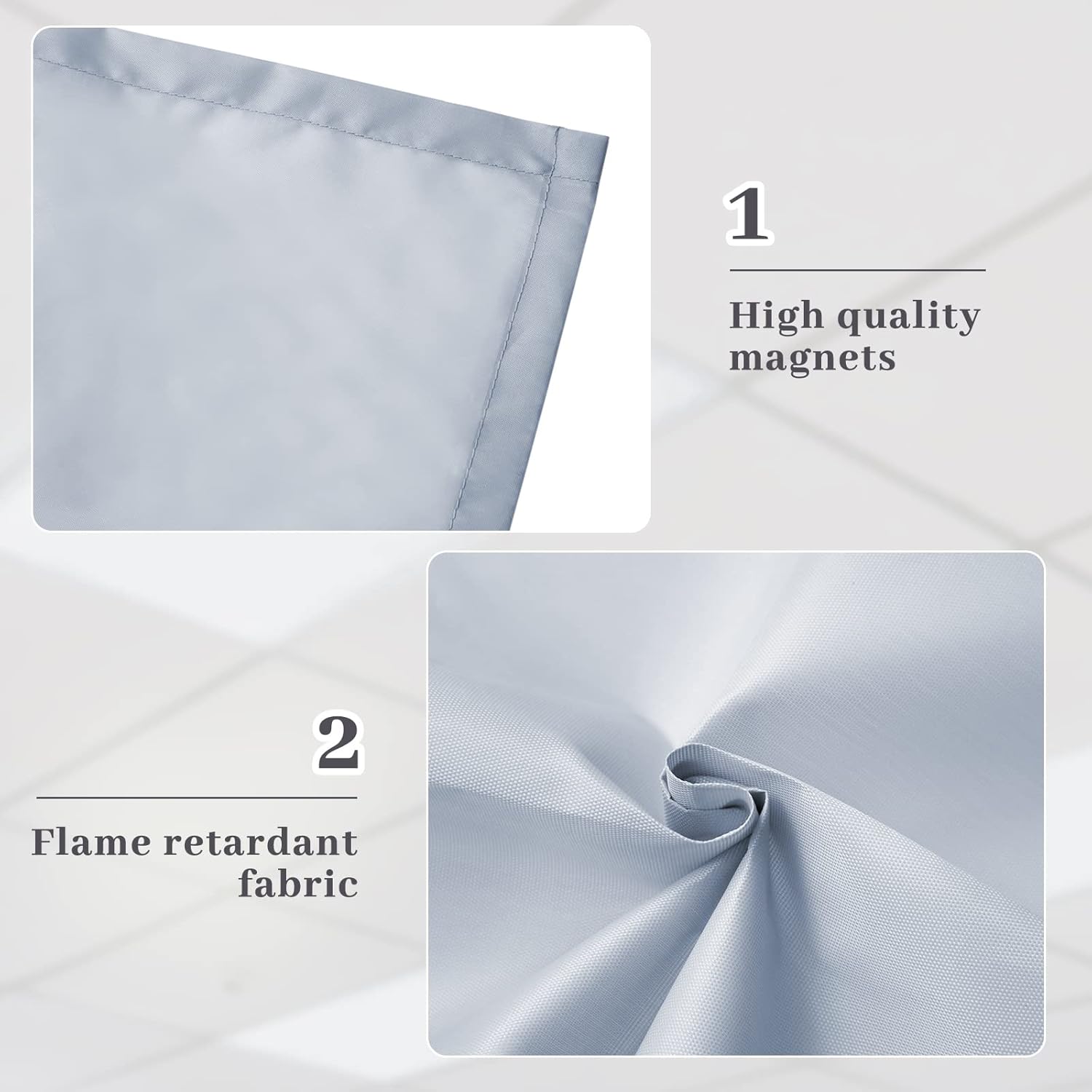 Hortsun 12 Pcs Fluorescent Light Covers 2 x 4 ft Classroom Ceiling Light Cover Magnetic Filters Fluorescent Diffuser Covering for Classroom Office Hospital Drop Ceiling(Gray)
