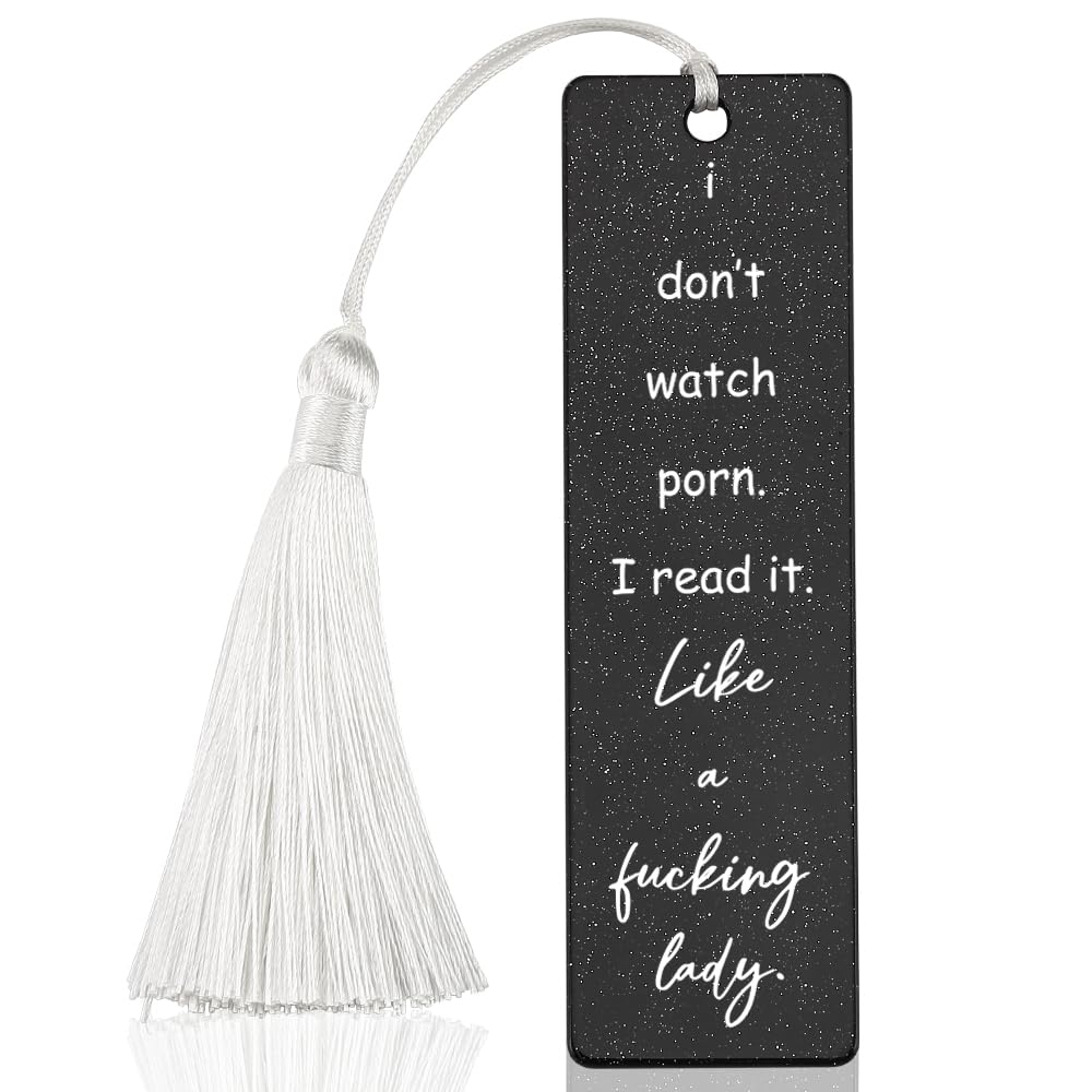 WCB4 Book Lovers Unique Bookmarks, Funny and Reading Gifts - 6 pieces