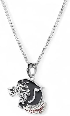 ED HARDY Men's 3 Piece Silver Tone Watch Set with Necklace and Bracelet