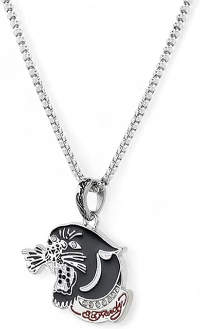 ED HARDY Men's 3 Piece Silver Tone Watch Set with Necklace and Bracelet