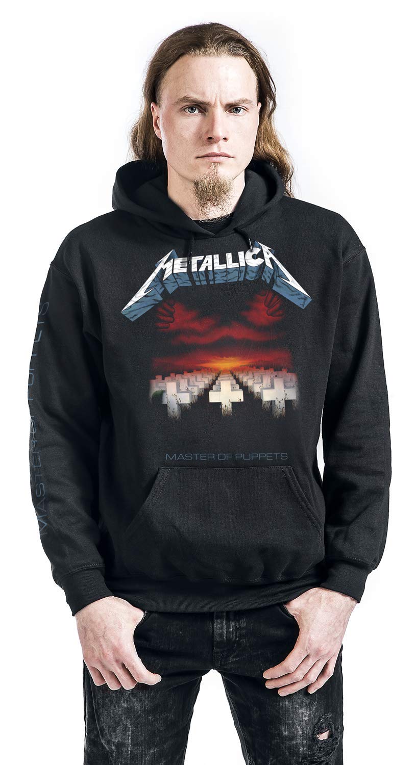 Metallica Master of Puppets Tracks Pull à capuche pour homme Noir