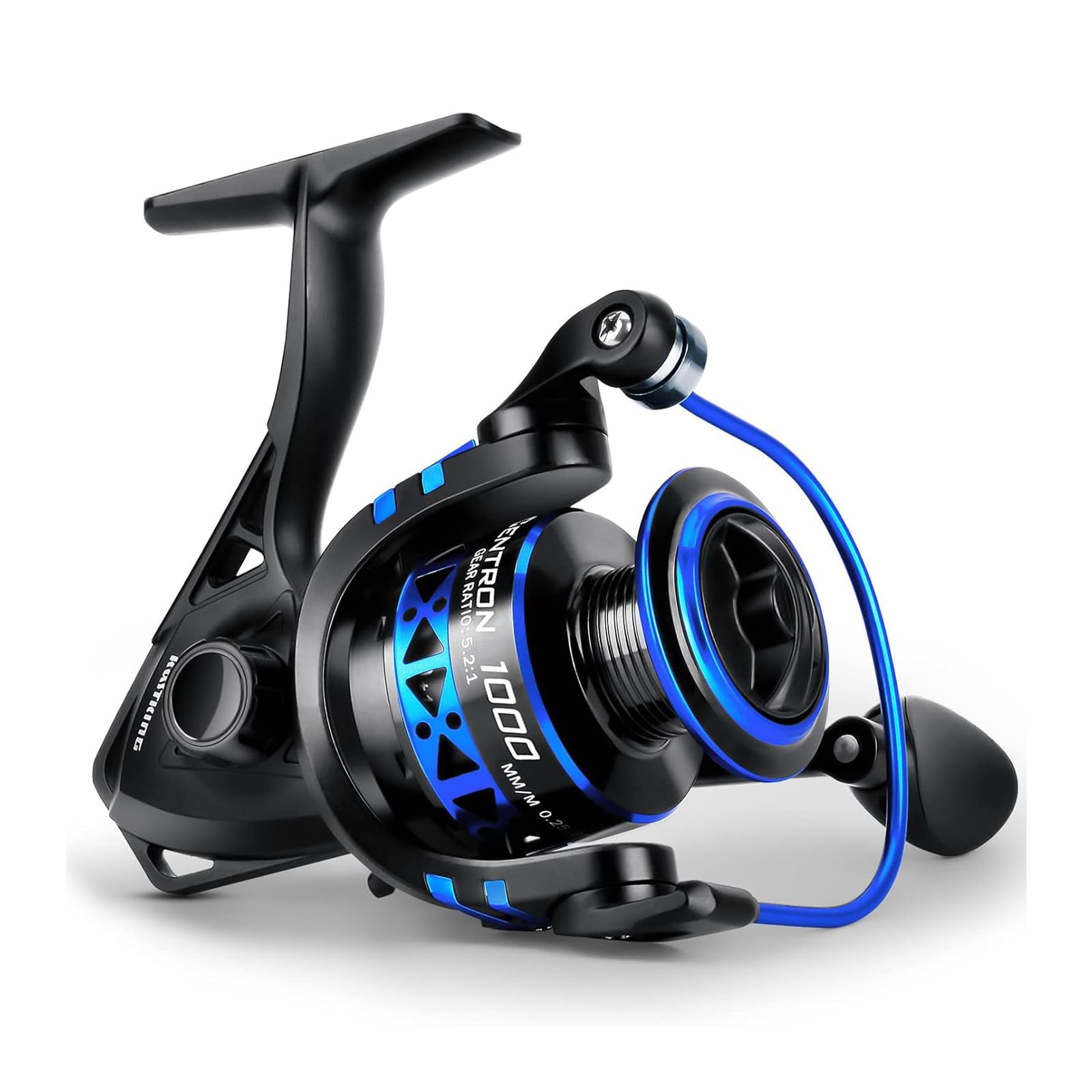 KastKing Centron & Centron Lite Spinning Reels, Size 500 is Perfect for Ice Fishing, Up to 17.5 Max Drag, 5.2:1 Gear Ratio, Ultra Smooth Powerful, CNC Aluminum Spool, 9+1 BB Light Weight