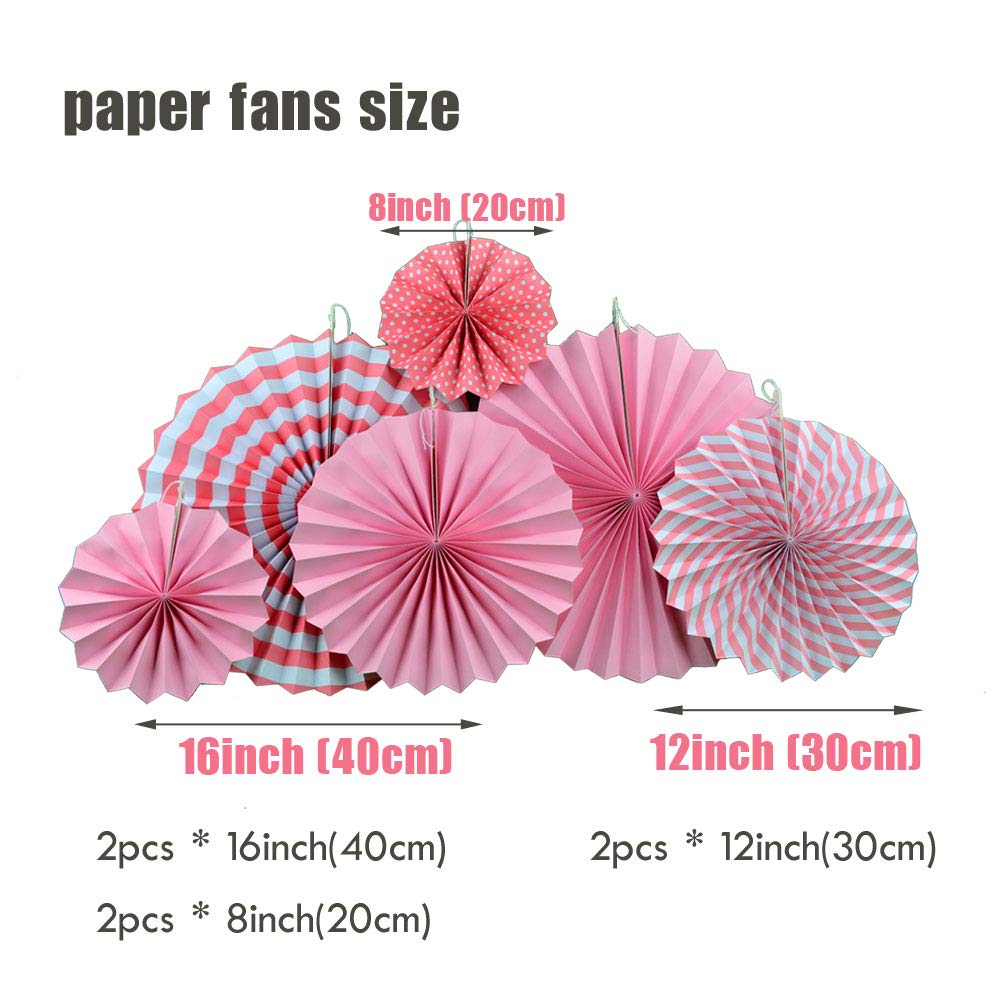 Linterna de papel redonda Decoración Rosa Azul Conjunto Colgando Abanicos de papel Ceremonia de boda Fiesta Favor Tejido Pompones Flor Bautismo Decoración Decoraciones colgantes