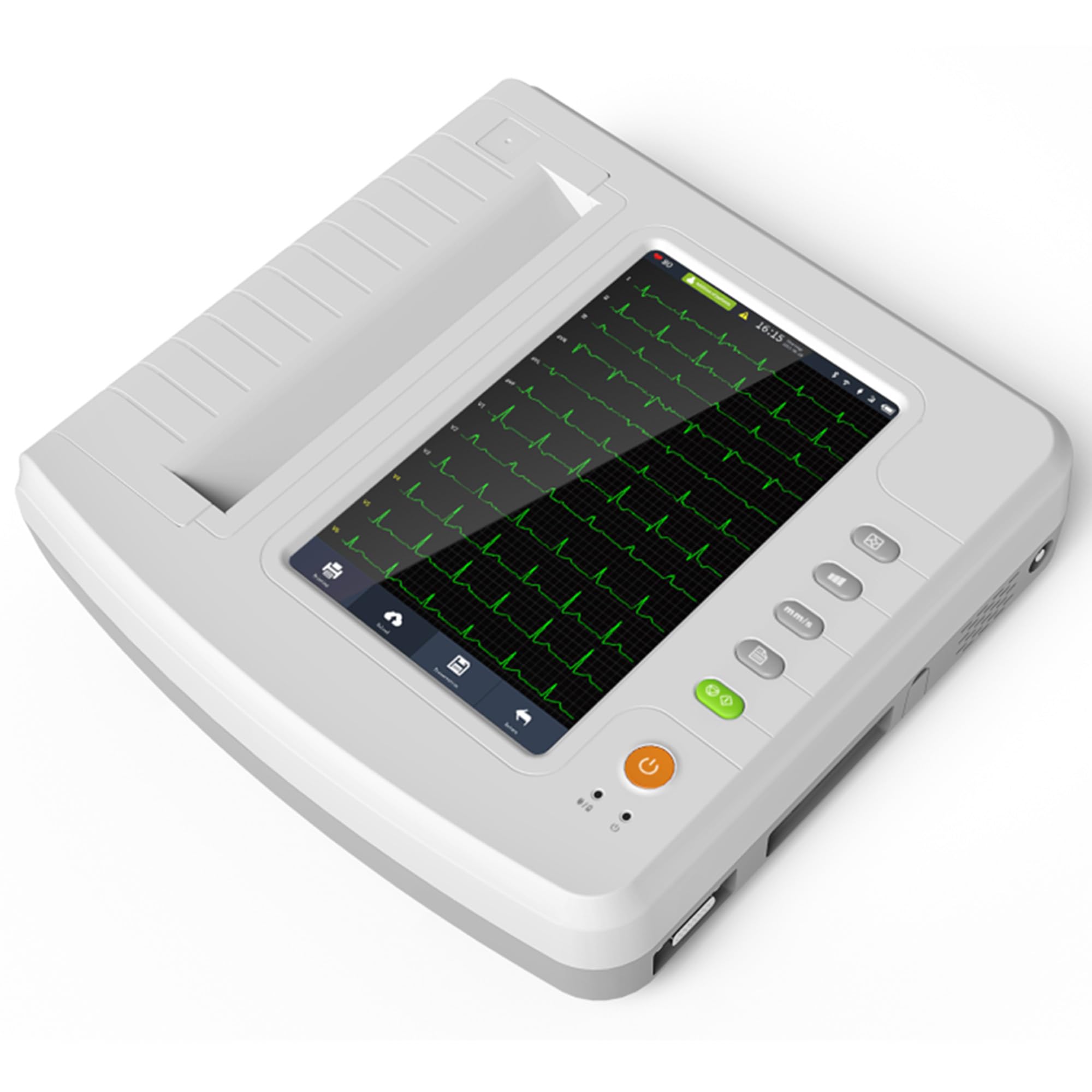 GIMA 33219 1212G 12 Canali ECG Contec con Display, 34 cm x 32 cm x 8.6 cm