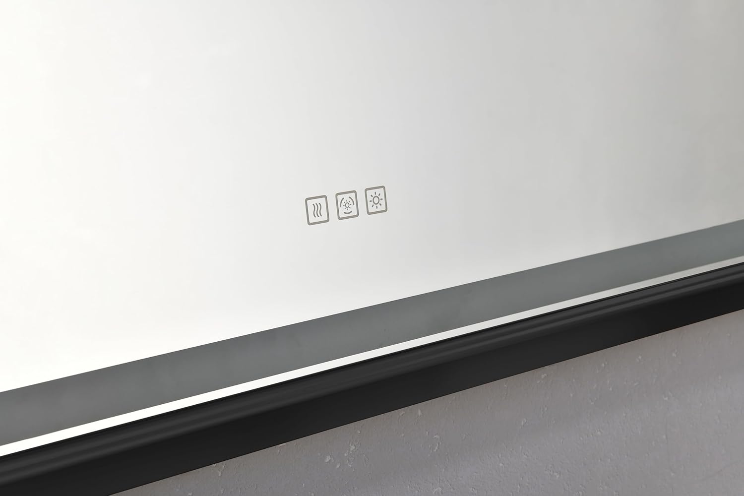 Bathroom led Mirror is Multi-Functional and Each Function is Controlled by a Smart Touch Button.